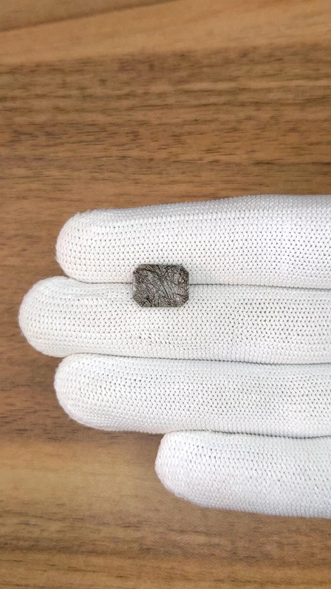 3.87 Ct. Brown Rutilated Quartz from Ceylon (Sri Lanka) Size Video