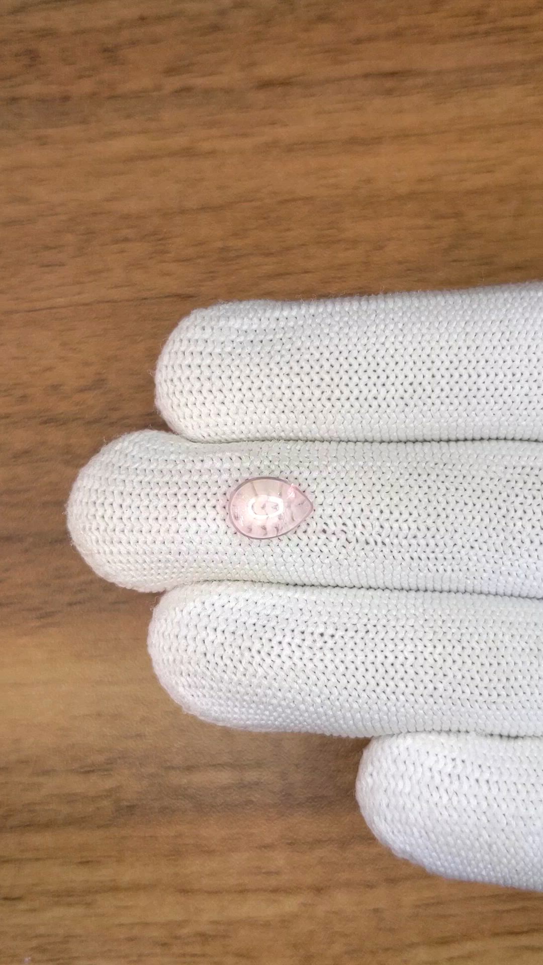 1.32 Ct. Pink Cabochon Rose Quartz from Ceylon (Sri Lanka) Size Video