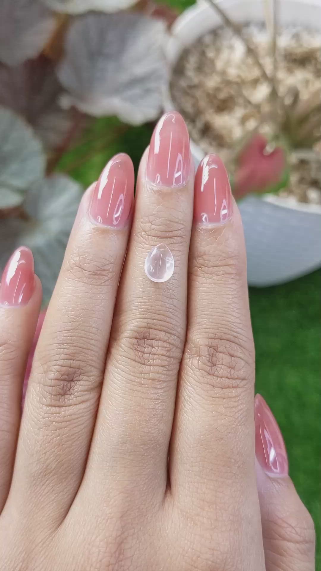 1.32 Ct. Pink Cabochon Rose Quartz from Ceylon (Sri Lanka) Size Video
