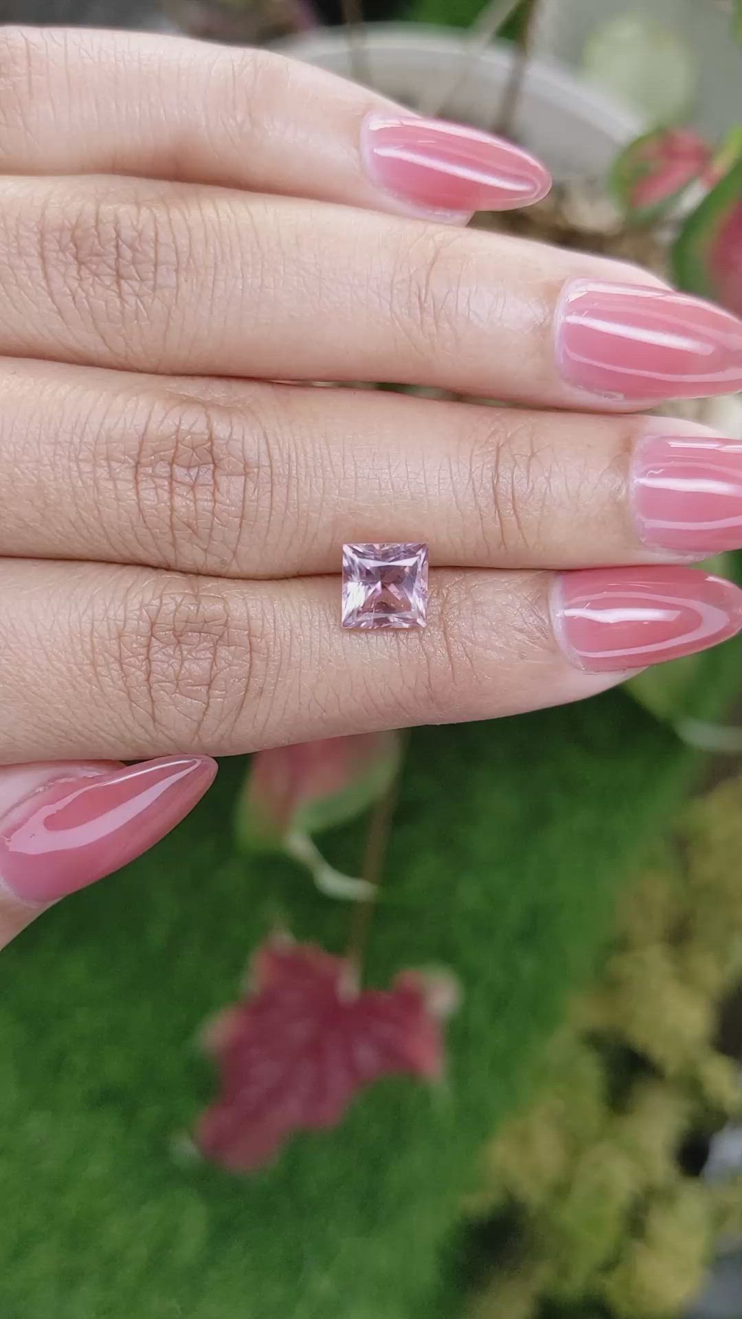 2.08 Ct. Pink Tourmaline from Ceylon (Sri Lanka) Size Video