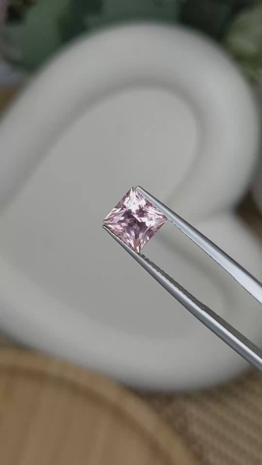 2.08 Ct. Pink Tourmaline from Ceylon (Sri Lanka) Size Video