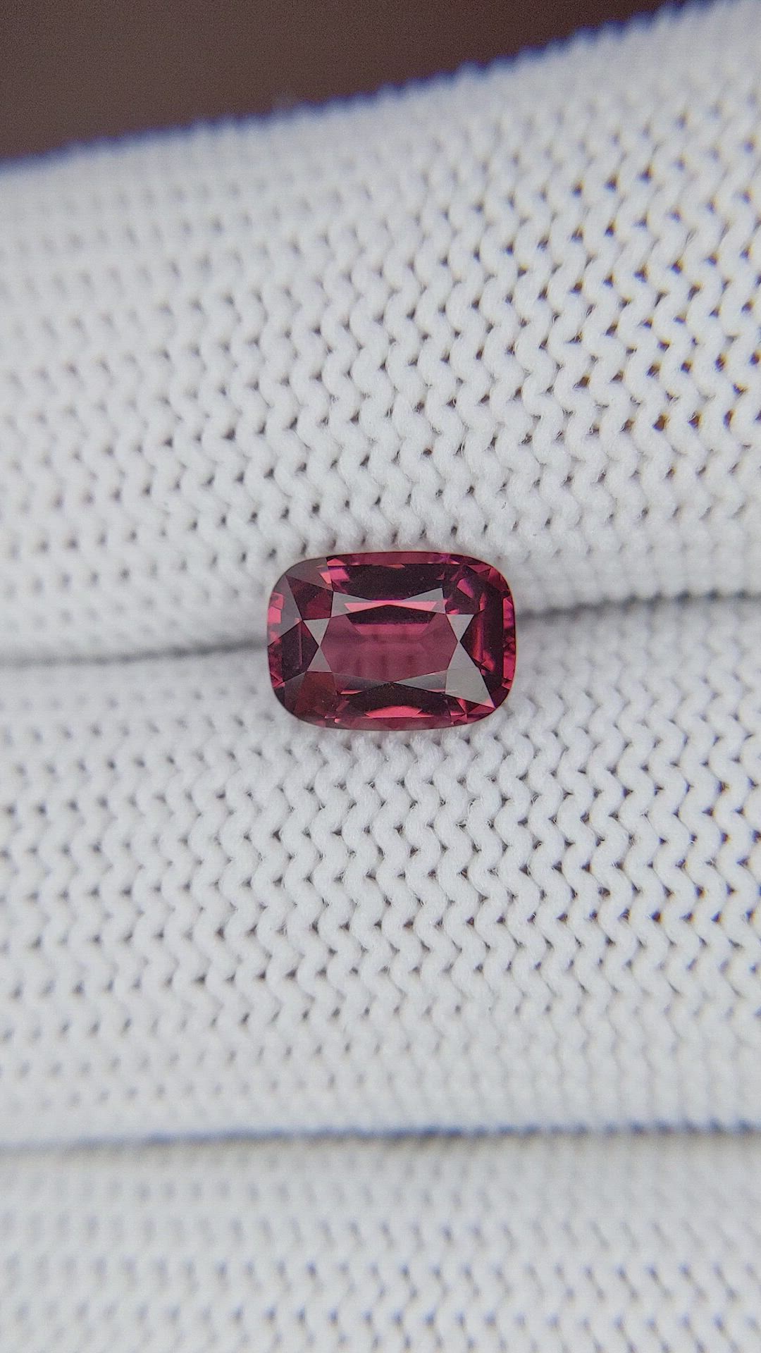 1.55 Ct. Red Garnet from Tanzania Size Video