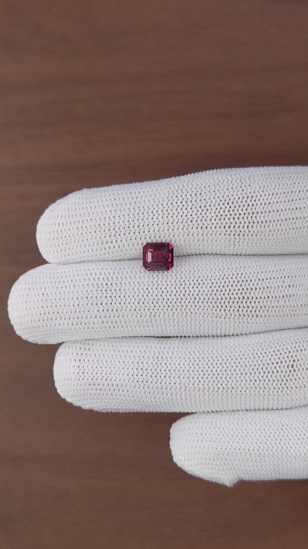 1.57 Ct. Purplish Pink Garnet from Tanzania Size Video