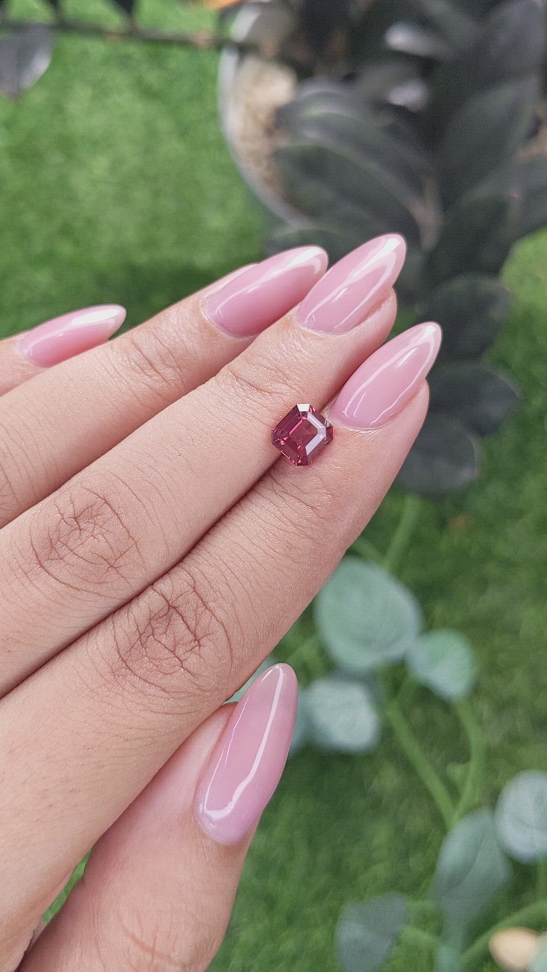 1.34 Ct. Red Garnet from Tanzania Size Video