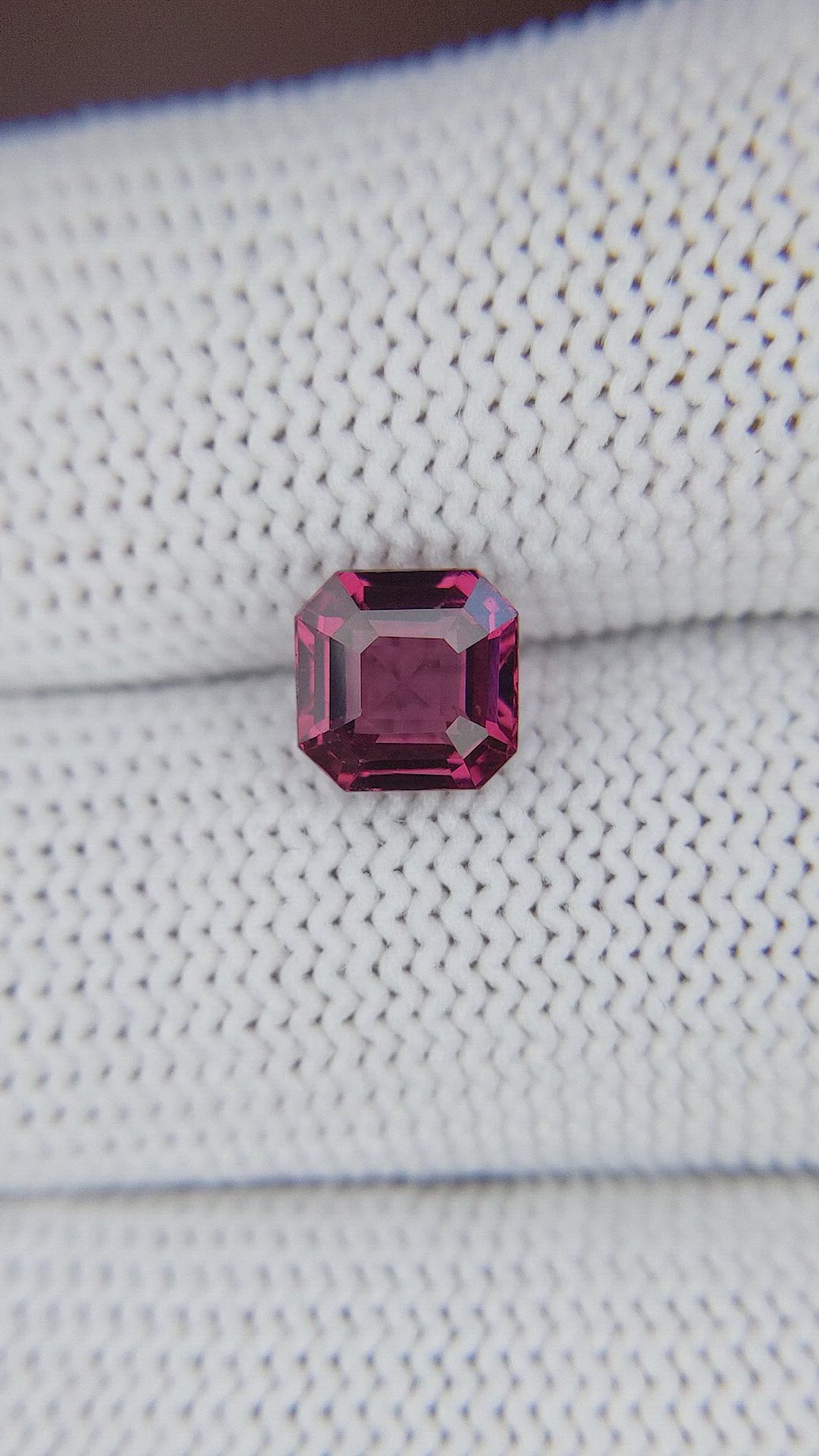 1.93 Ct. Purplish Pink Garnet from Tanzania Size Video