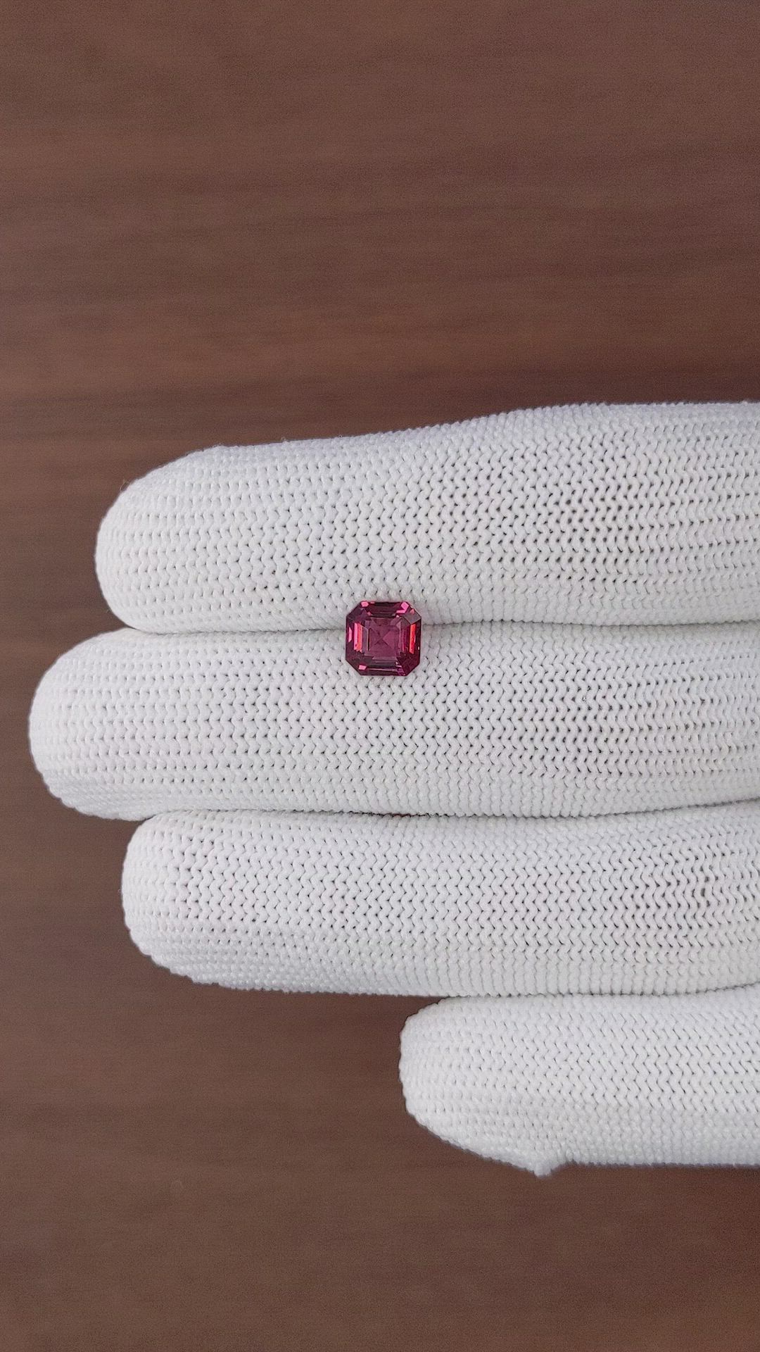 1.93 Ct. Purplish Pink Garnet from Tanzania Size Video