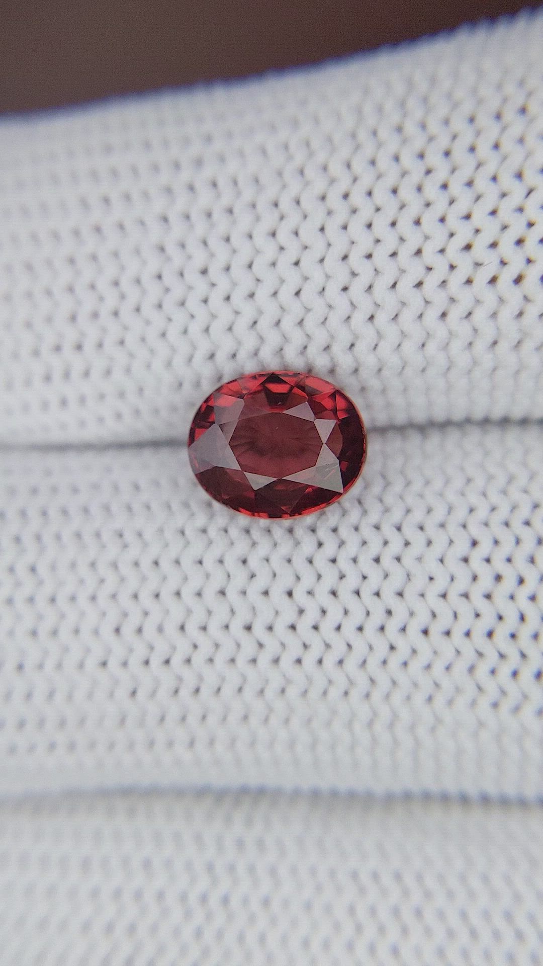2.05 Ct. Red Garnet from Tanzania Size Video
