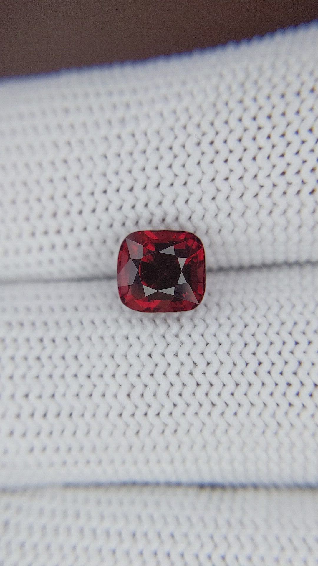 2.04 Ct. Red Garnet from Tanzania Size Video