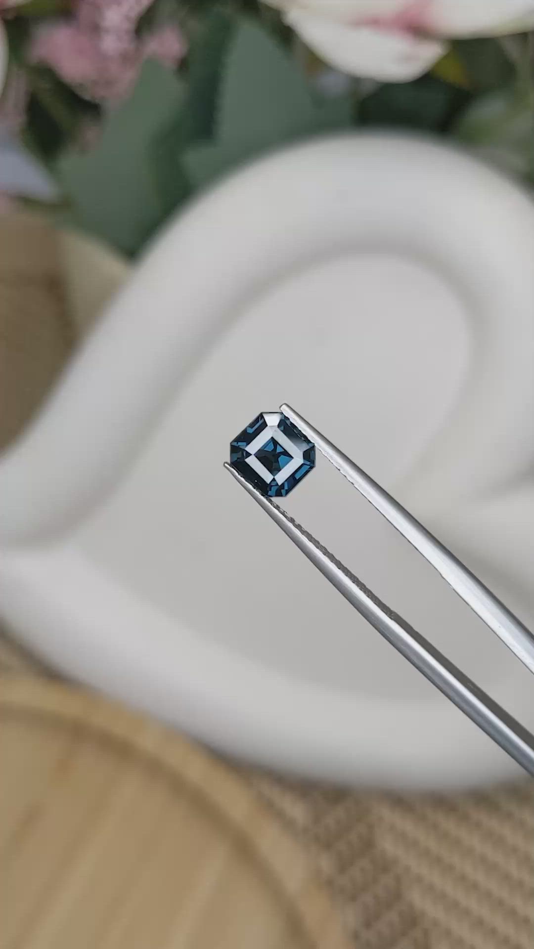 1.49 Ct. Blue Spinel from Ceylon (Sri Lanka) Size Video