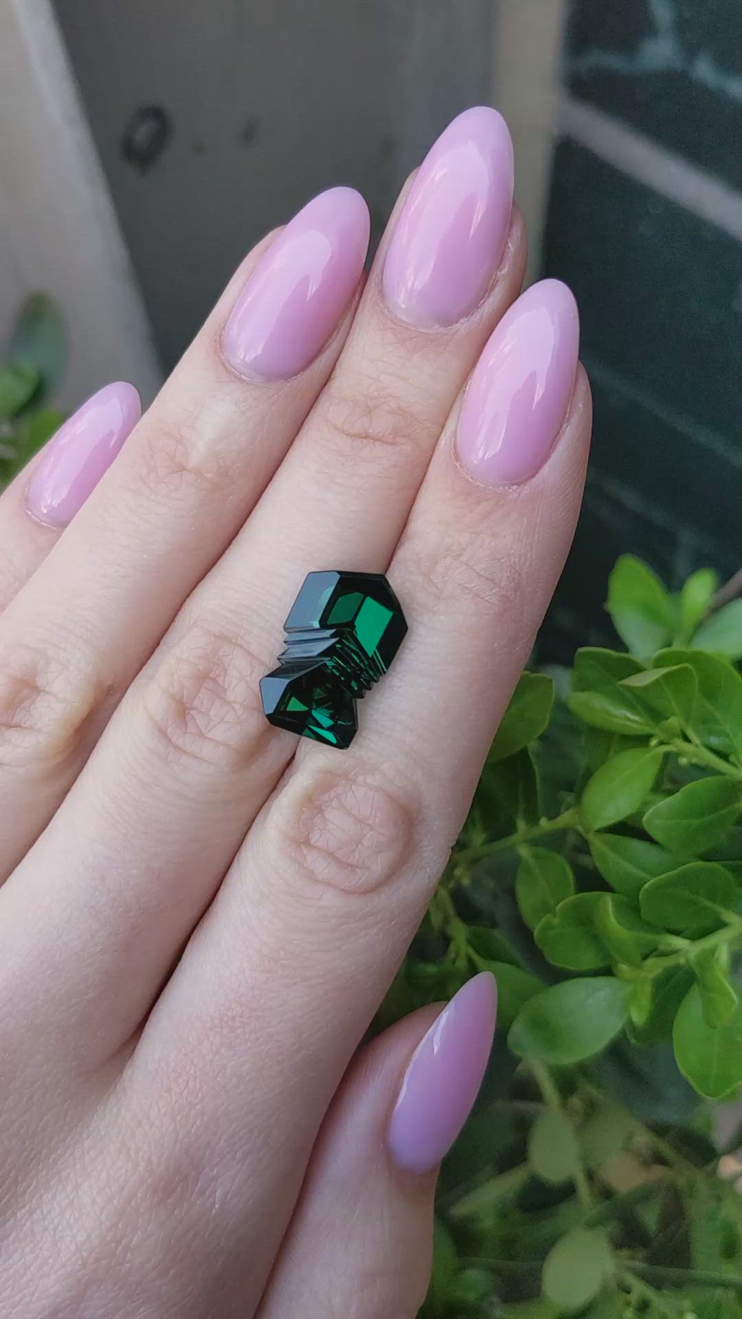 7.97 Ct. Green Tourmaline from Brazil Size Video
