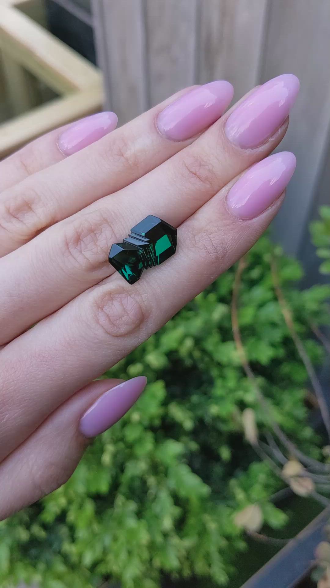 7.97 Ct. Green Tourmaline from Brazil Size Video