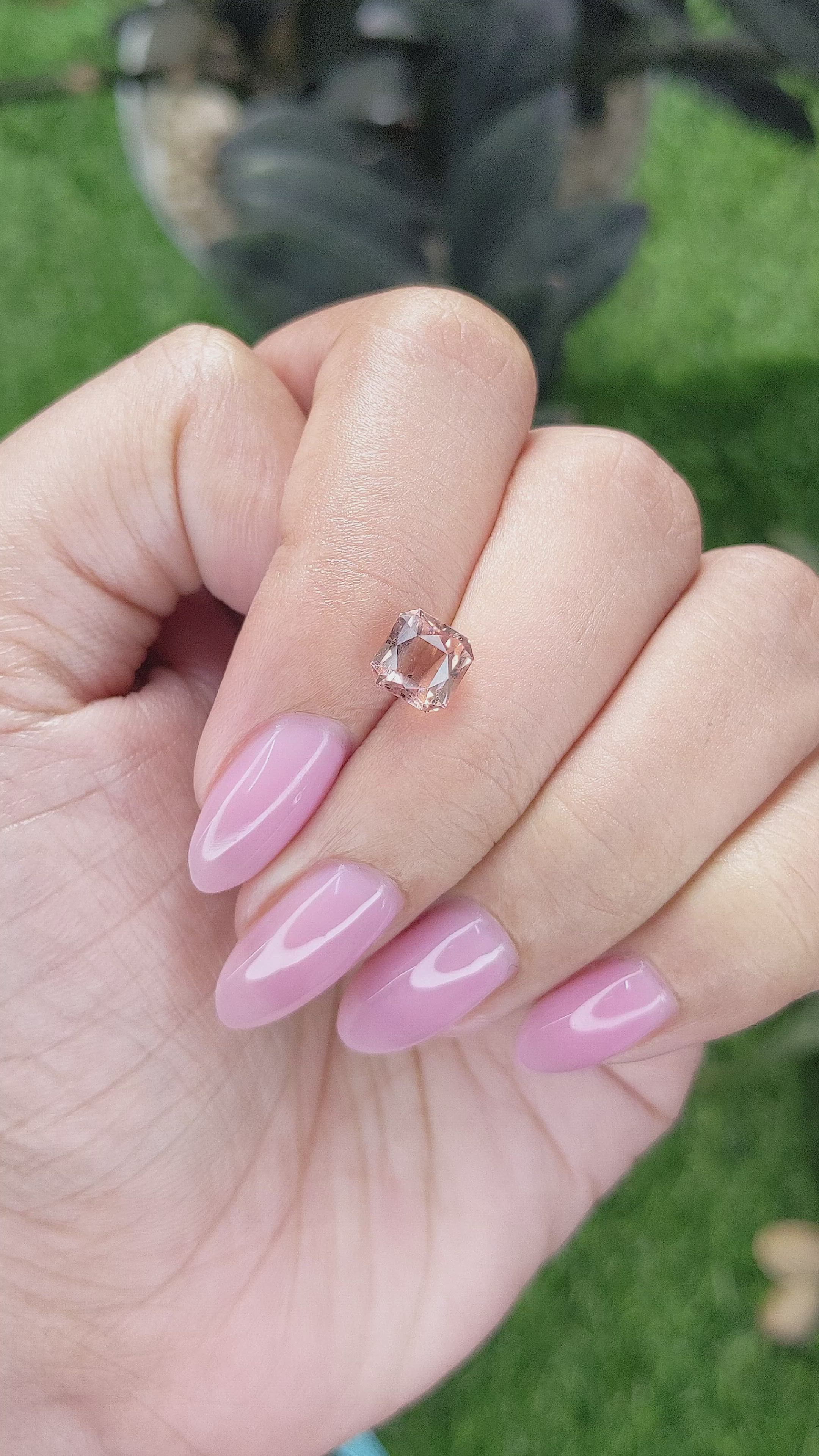 1.64 Ct. Peach Tourmaline from Tanzania Size Video