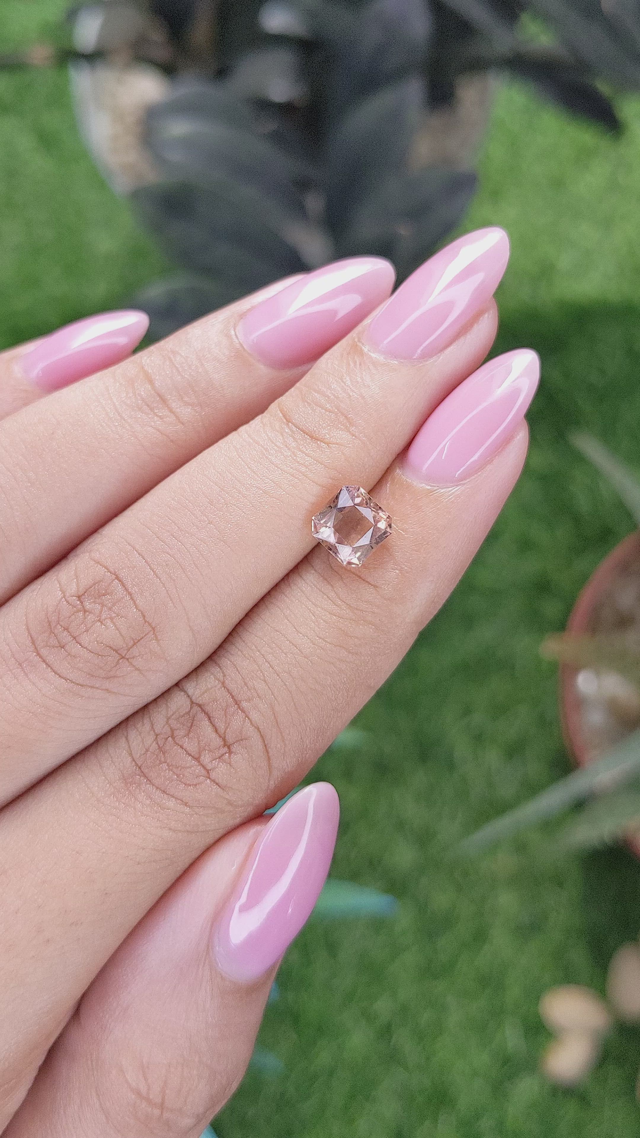 1.64 Ct. Peach Tourmaline from Tanzania Size Video