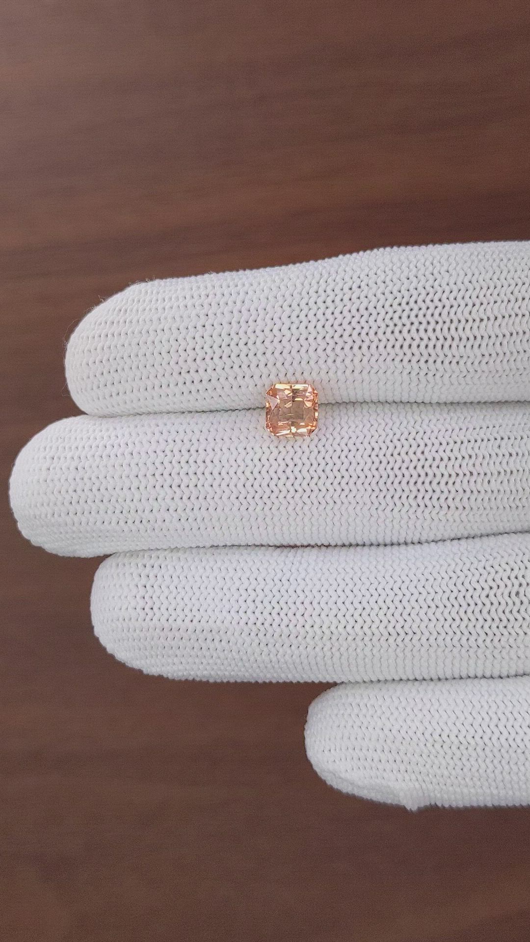 1.64 Ct. Peach Tourmaline from Tanzania Size Video