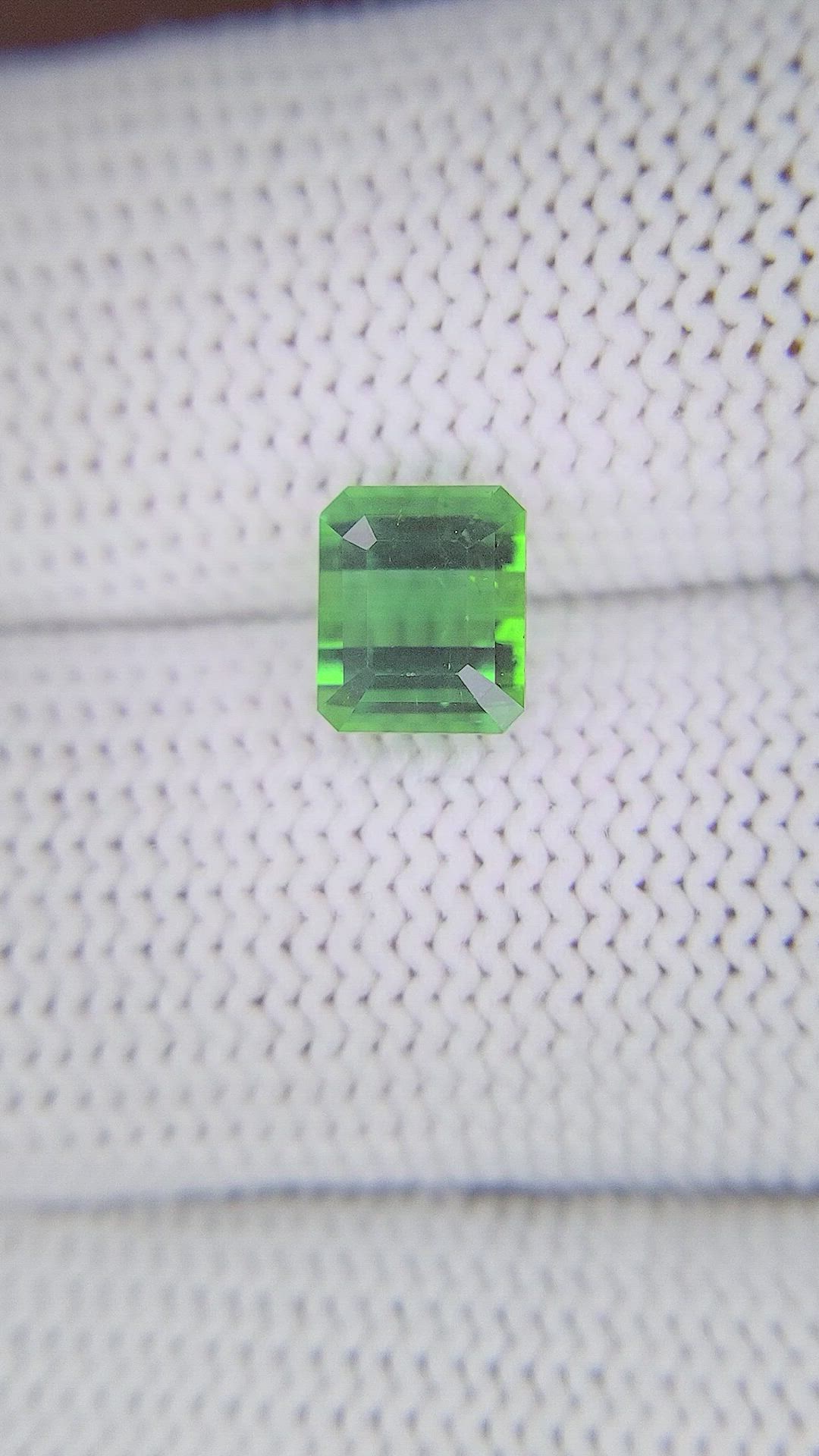 2.16 Ct. Bluish Green Tourmaline from Tanzania Size Video