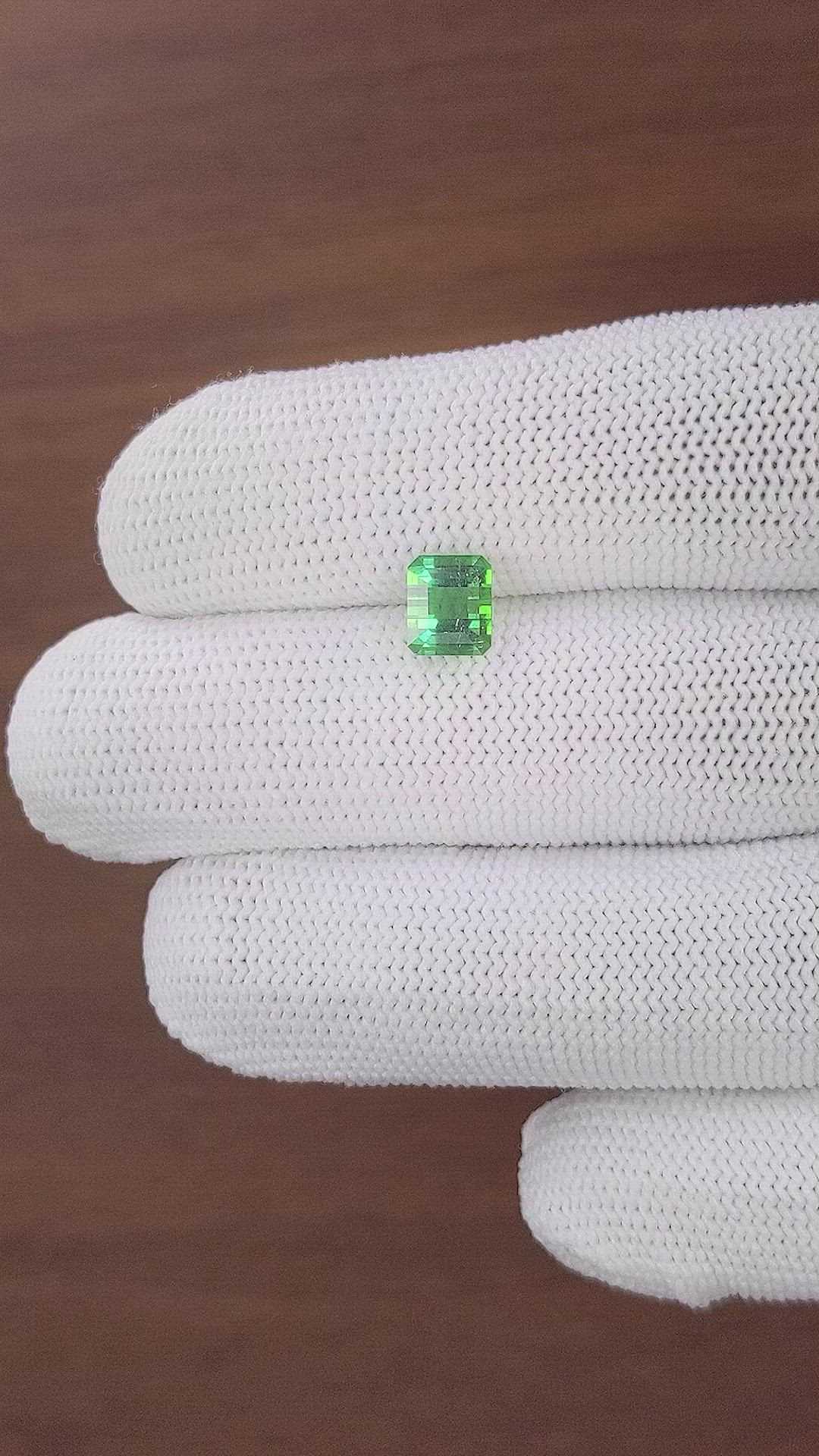 2.16 Ct. Bluish Green Tourmaline from Tanzania Size Video