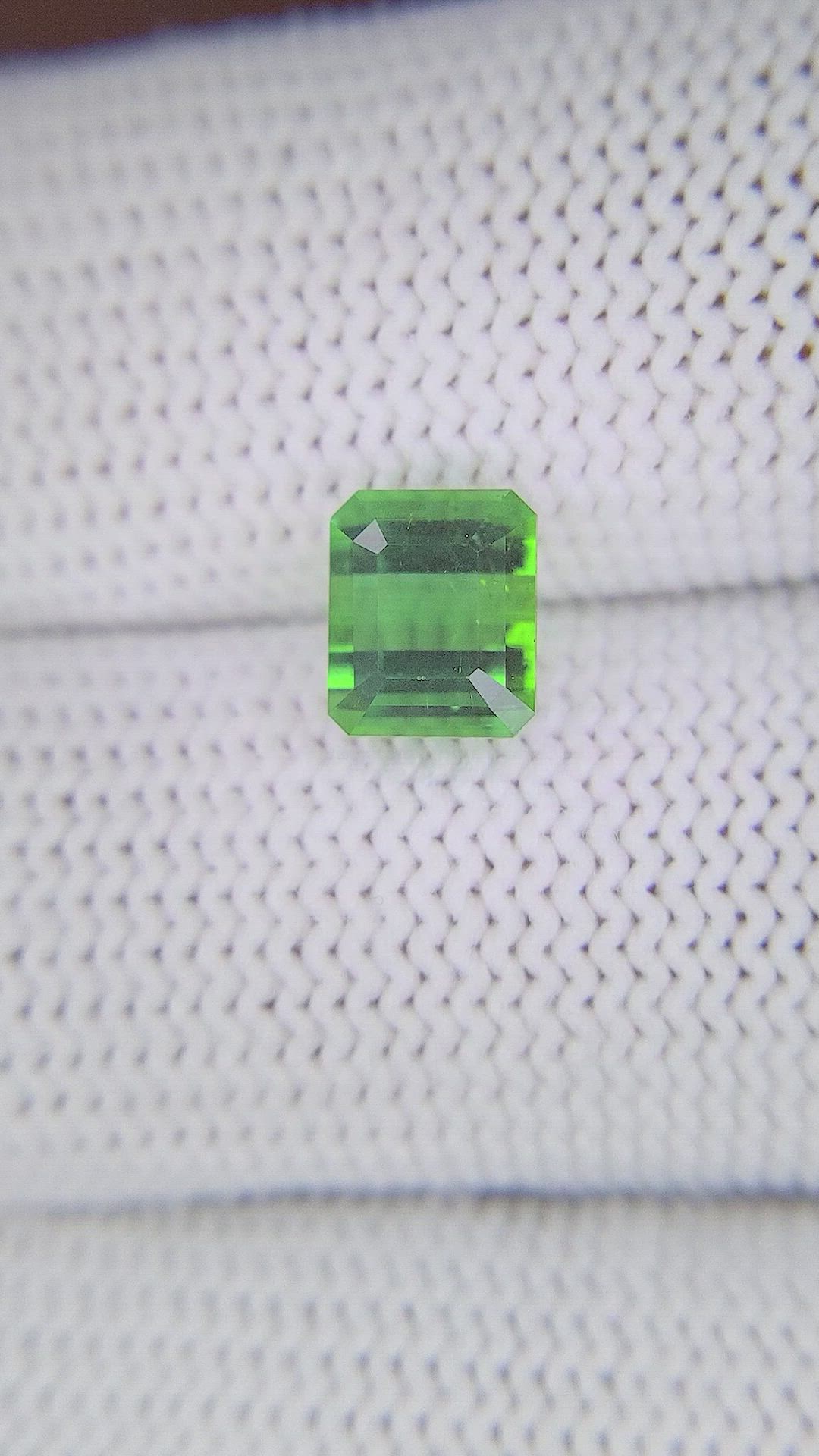 2.16 Ct. Bluish Green Tourmaline from Tanzania Size Video