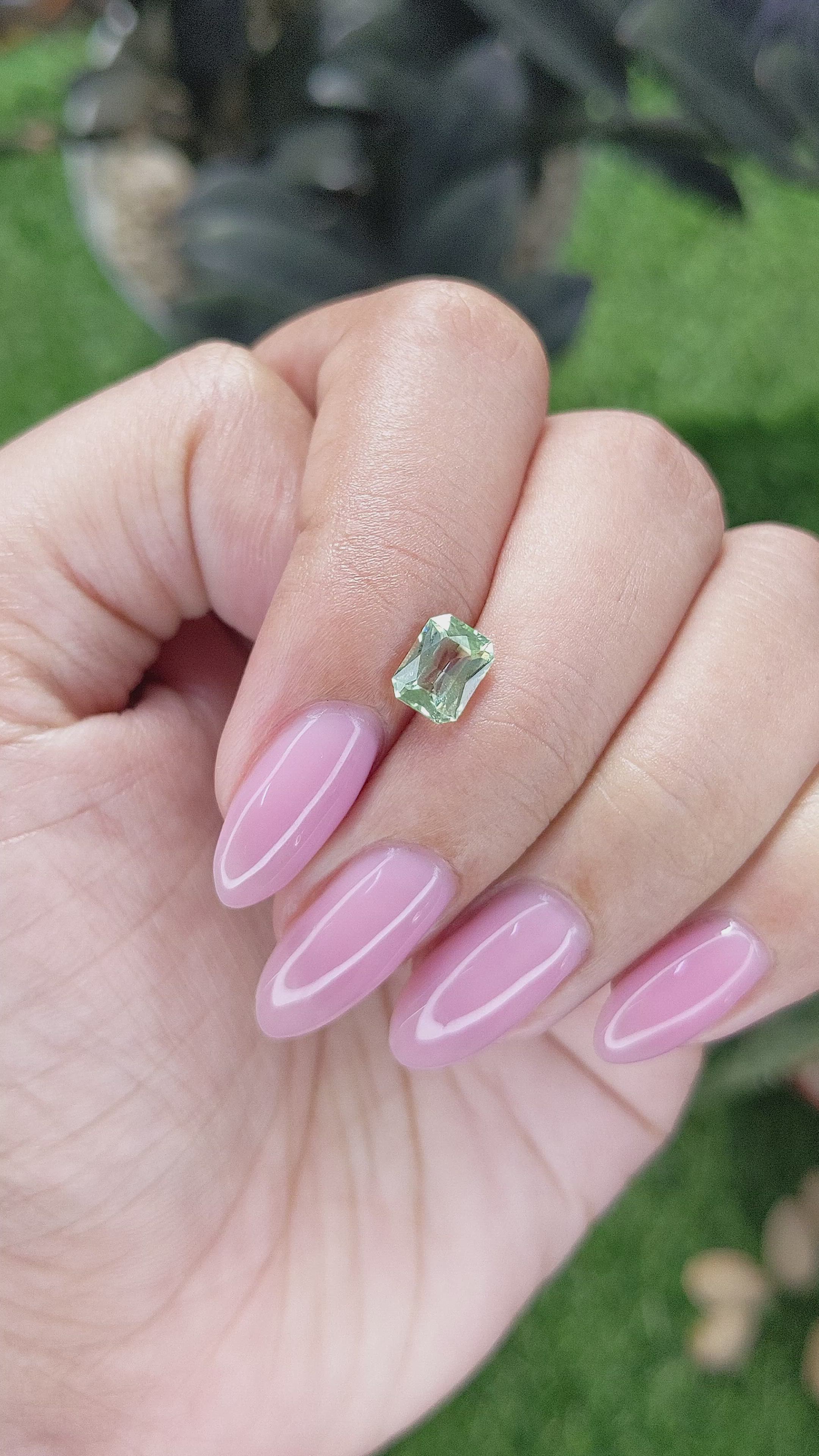 1.06 Ct. Green Tourmaline from Tanzania Size Video