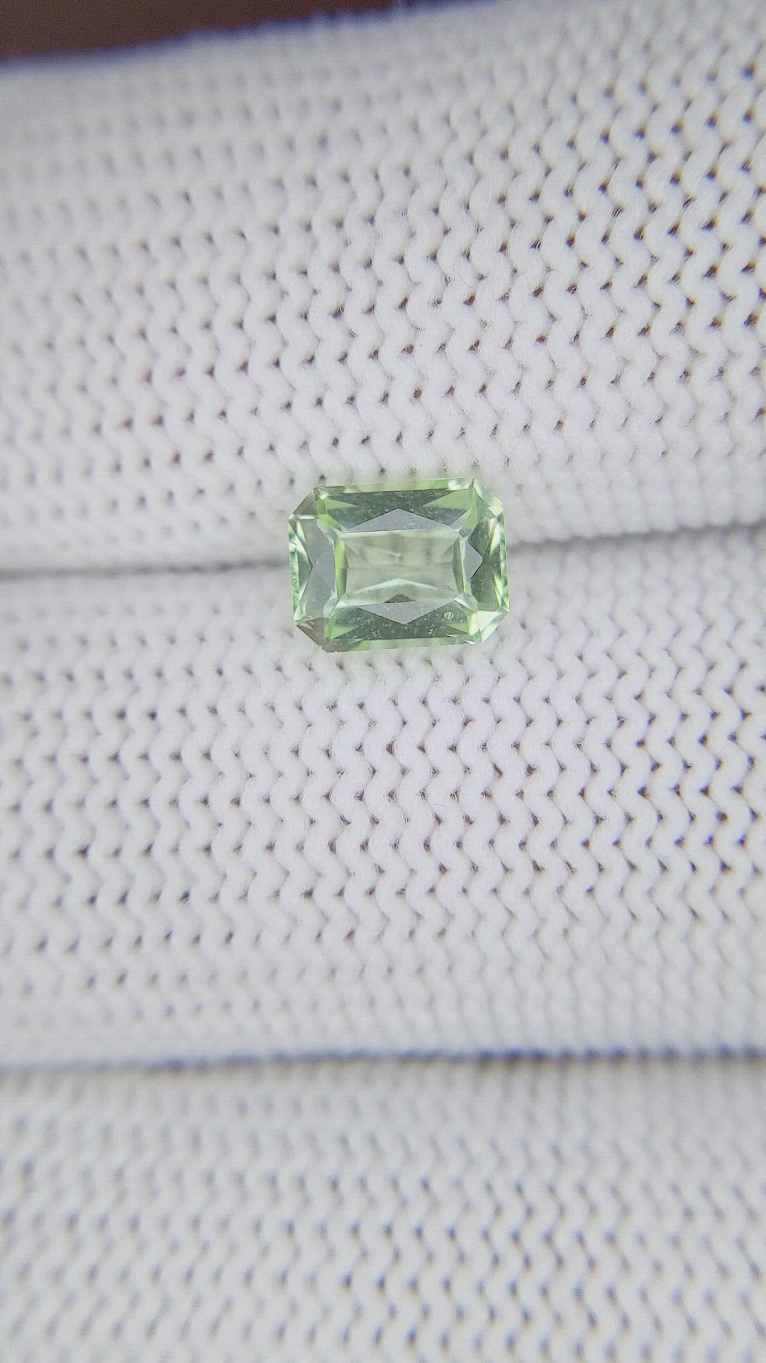 1.06 Ct. Green Tourmaline from Tanzania Size Video