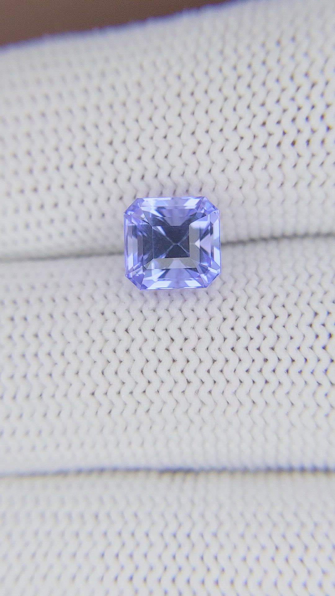 2.56 Ct. Violet Tanzanite from Tanzania Size Video