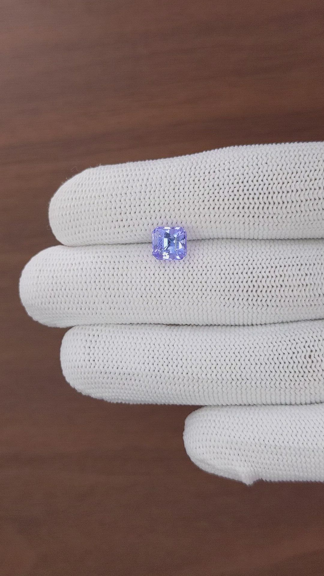 2.56 Ct. Violet Tanzanite from Tanzania Size Video