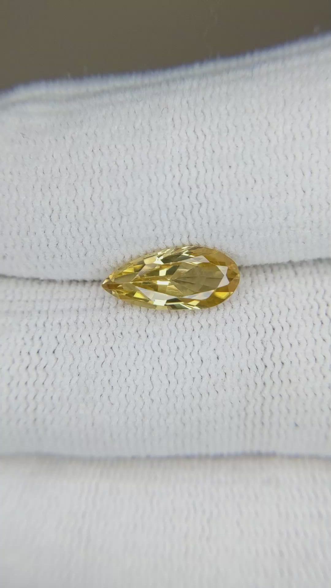 2.24 Ct. Yellowish Brown Zircon from Ceylon (Sri Lanka) Size Video
