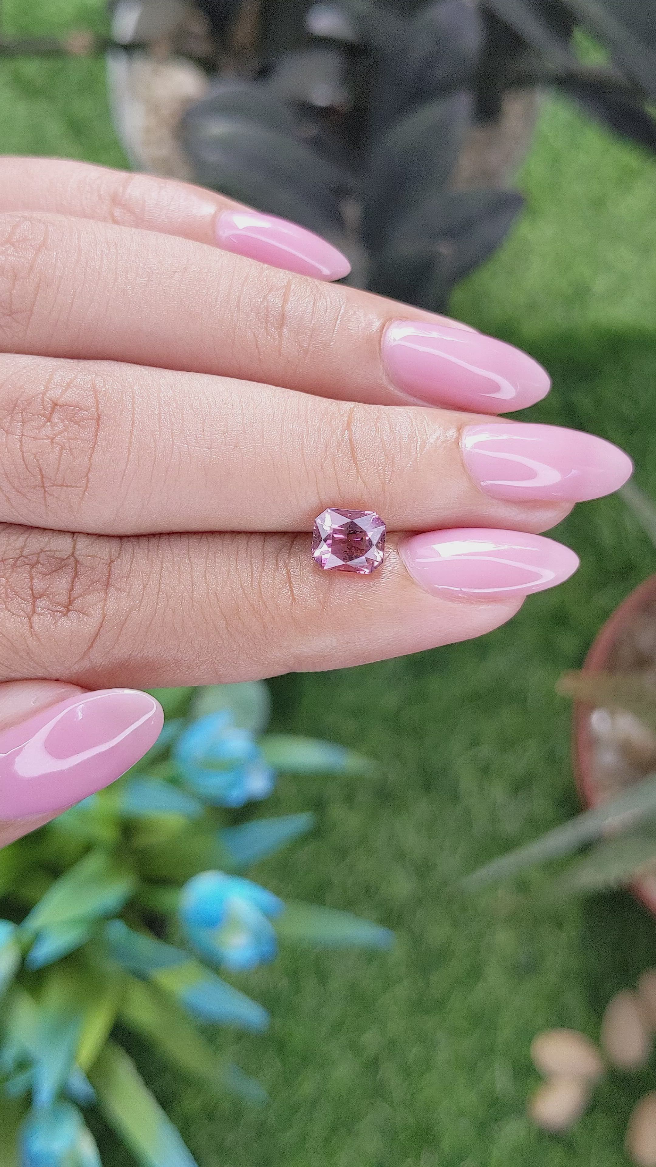 1.20 Ct. Pink Tourmaline from Tanzania Size Video