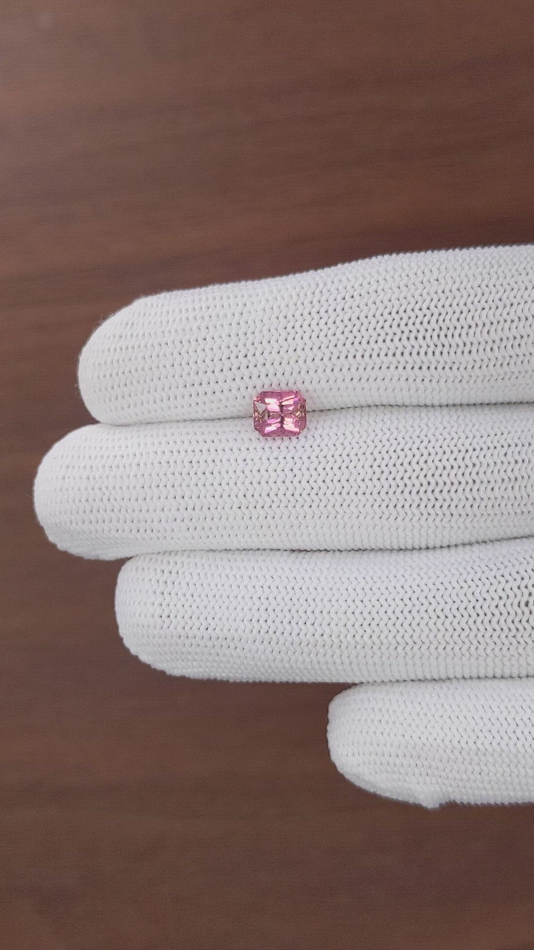 1.20 Ct. Pink Tourmaline from Tanzania Size Video