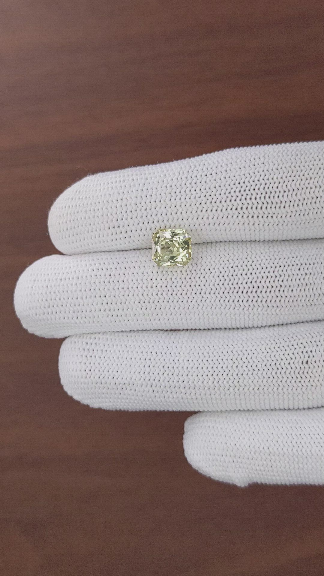 2.96 Ct. Yellow Tourmaline from Tanzania Size Video