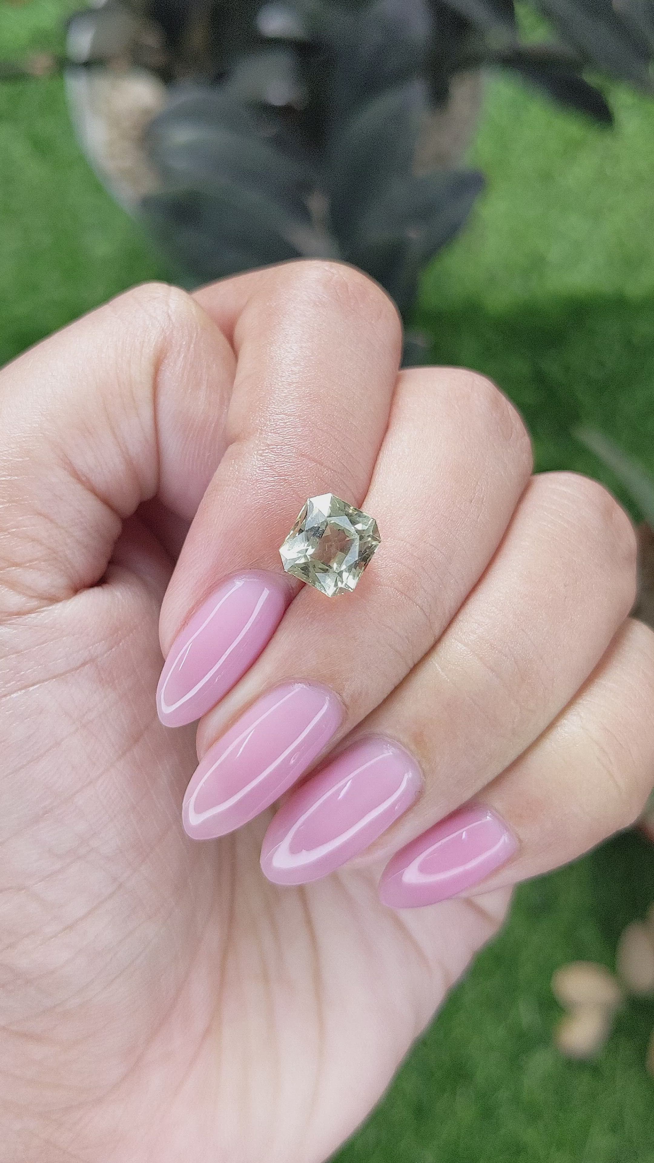 2.96 Ct. Yellow Tourmaline from Tanzania Size Video