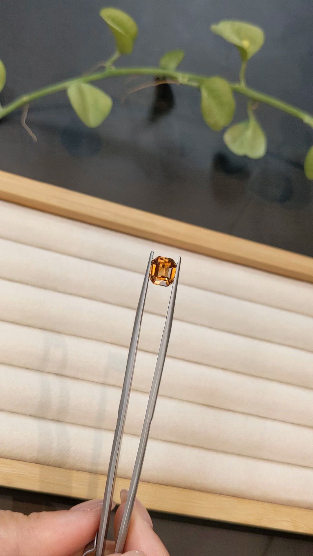 2.86 Ct. Brownish Orange Zircon from Ceylon (Sri Lanka) Size Video