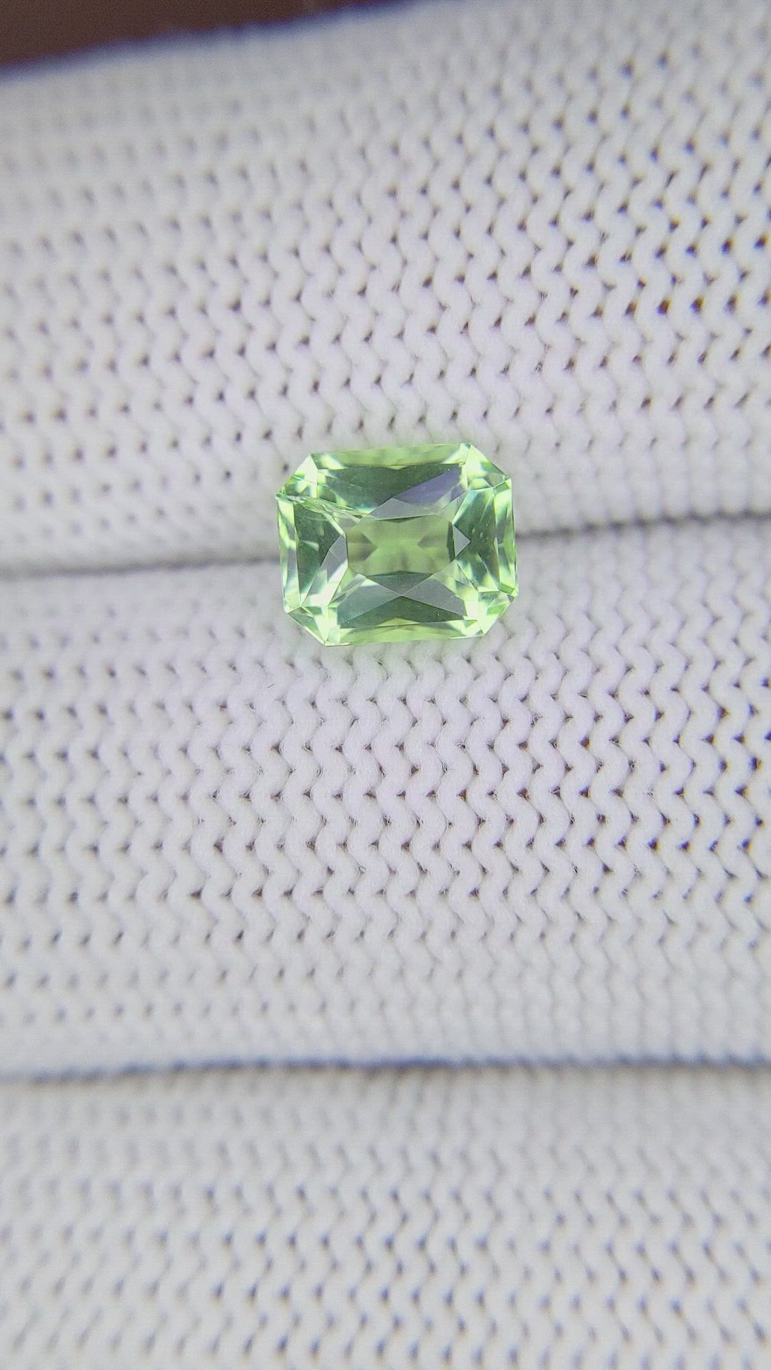 1.83 Ct. Green Tourmaline from Tanzania Size Video