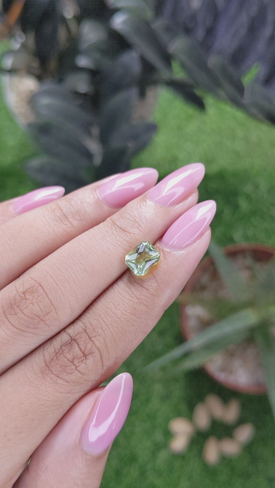 1.83 Ct. Green Tourmaline from Tanzania Size Video