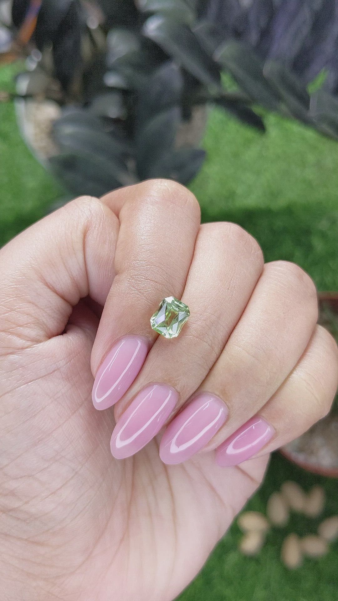 1.83 Ct. Green Tourmaline from Tanzania Size Video