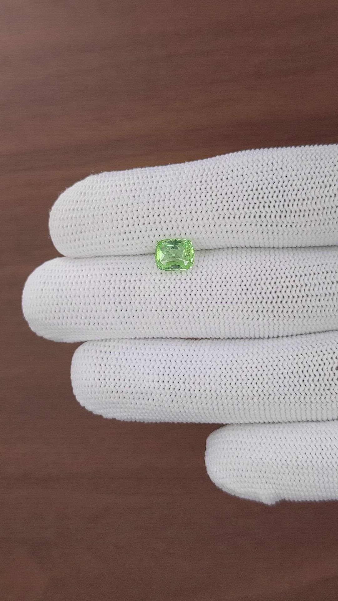 1.37 Ct. Green Tourmaline from Tanzania Size Video