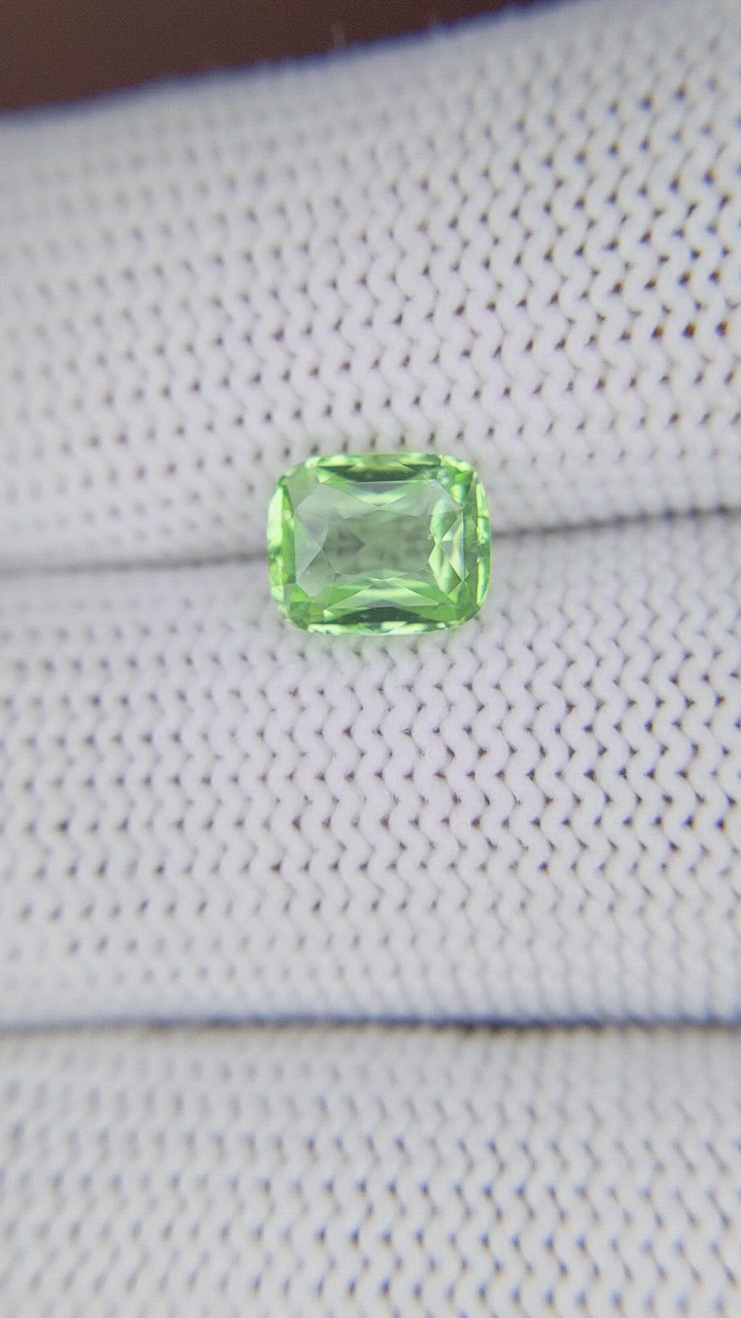 1.37 Ct. Green Tourmaline from Tanzania Size Video