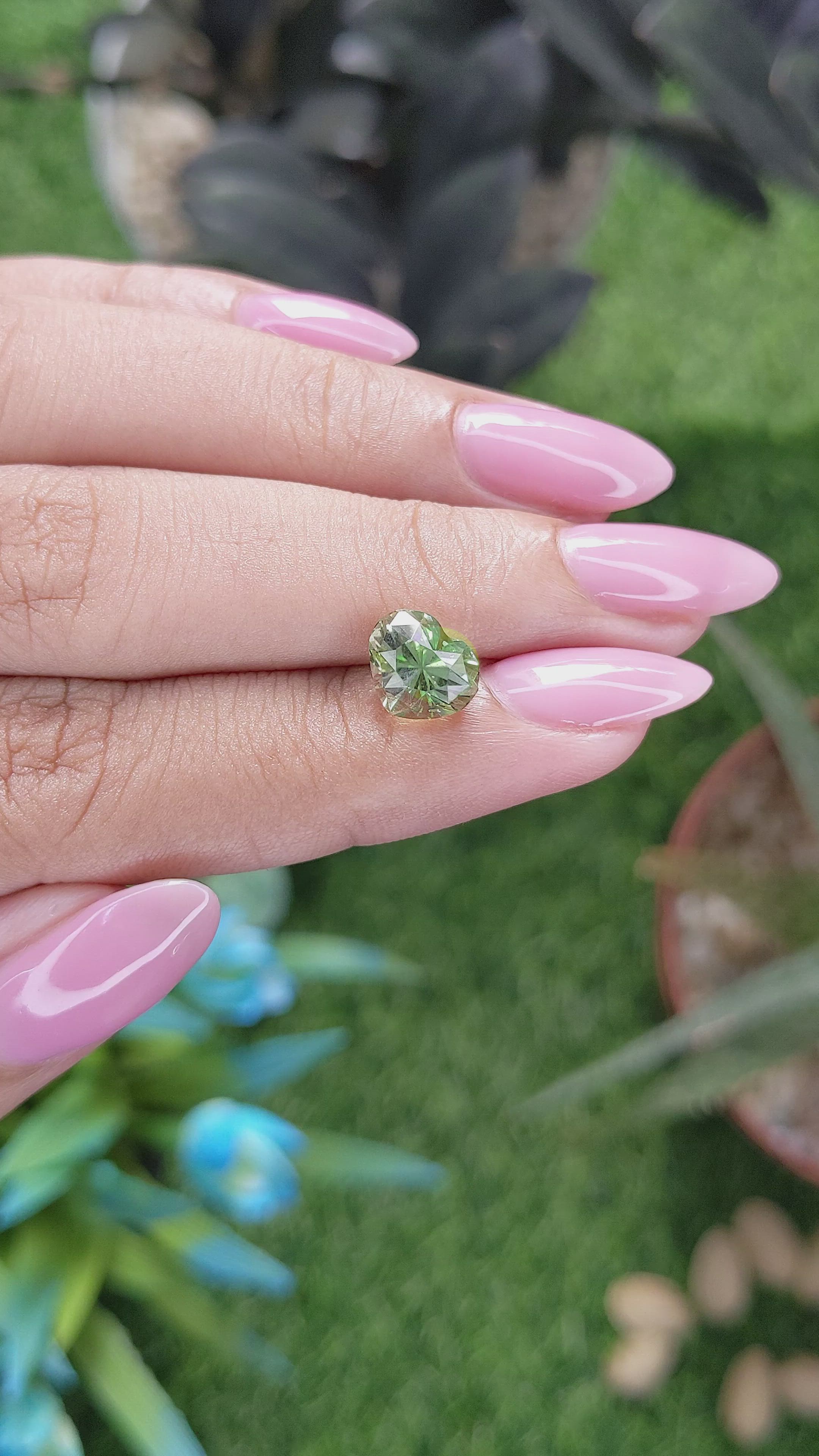 2.20 Ct. Green Tourmaline from Tanzania Size Video