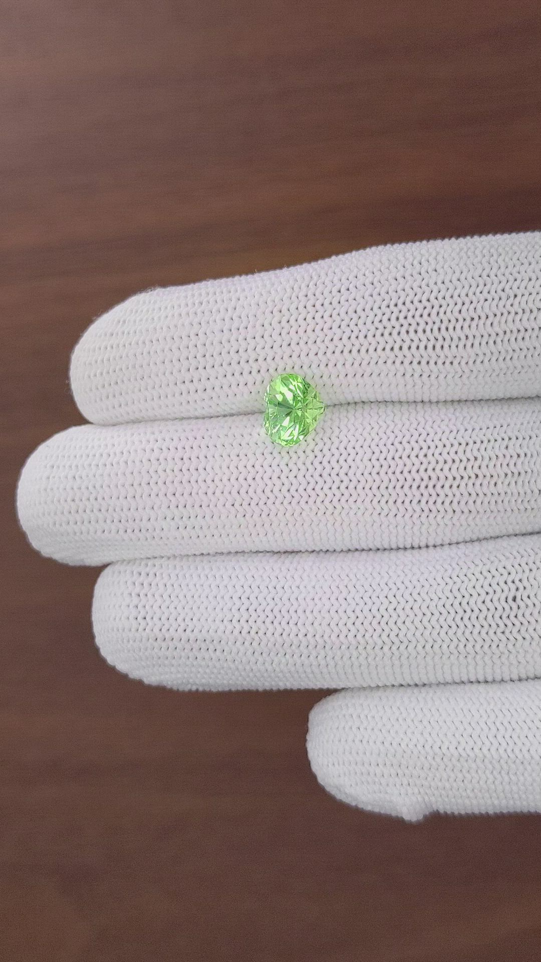 2.20 Ct. Green Tourmaline from Tanzania Size Video