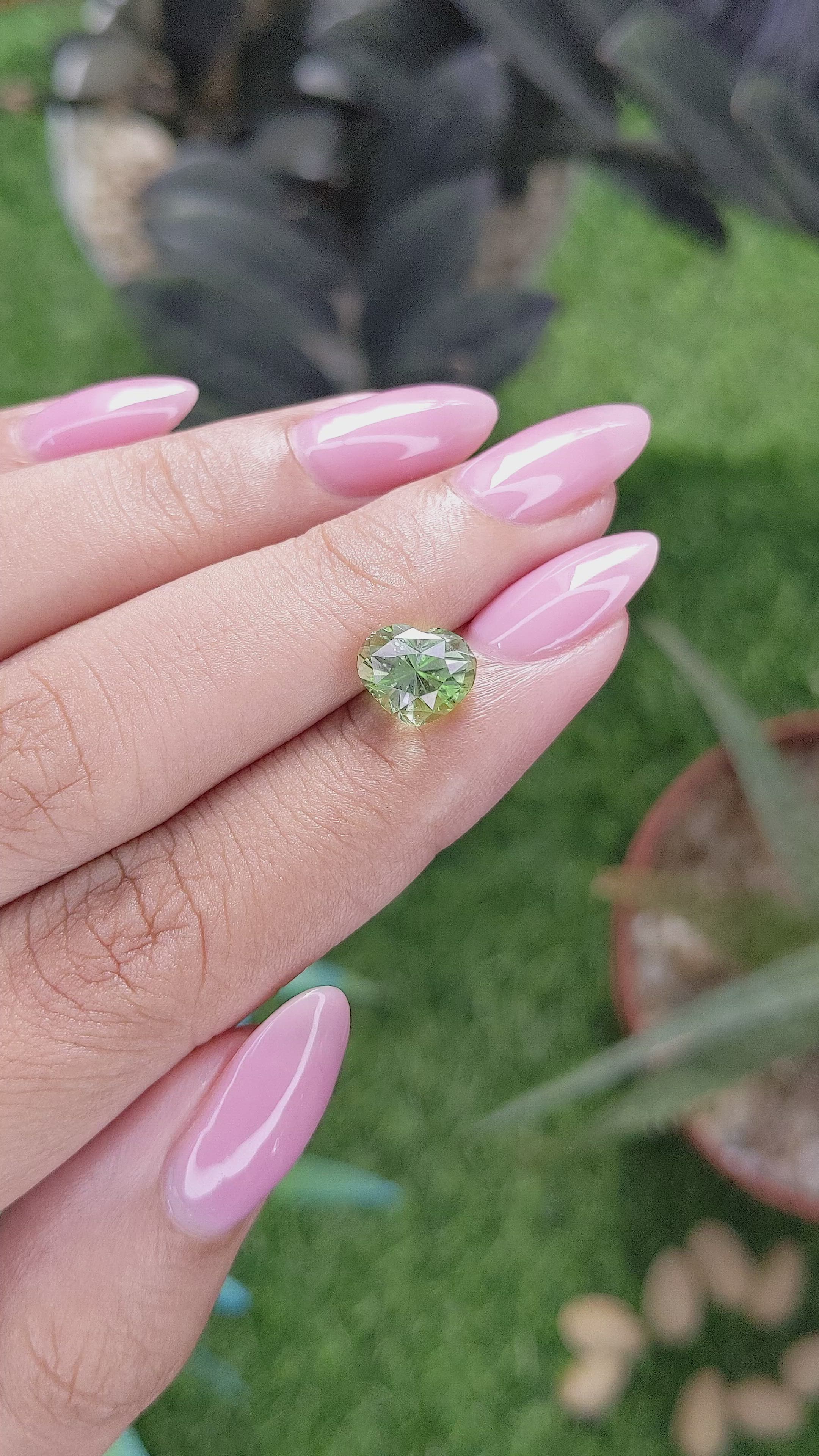 2.20 Ct. Green Tourmaline from Tanzania Size Video