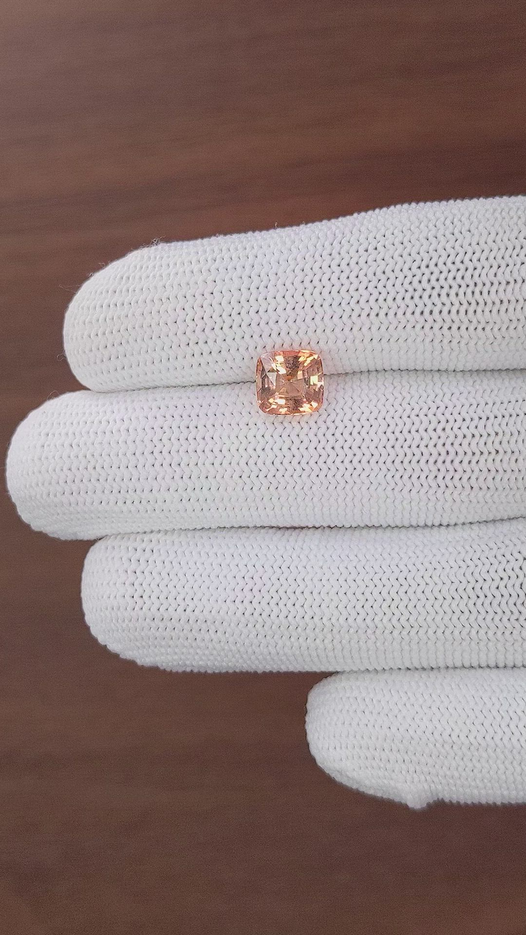 2.13 Ct. Peach Tourmaline from Tanzania Size Video