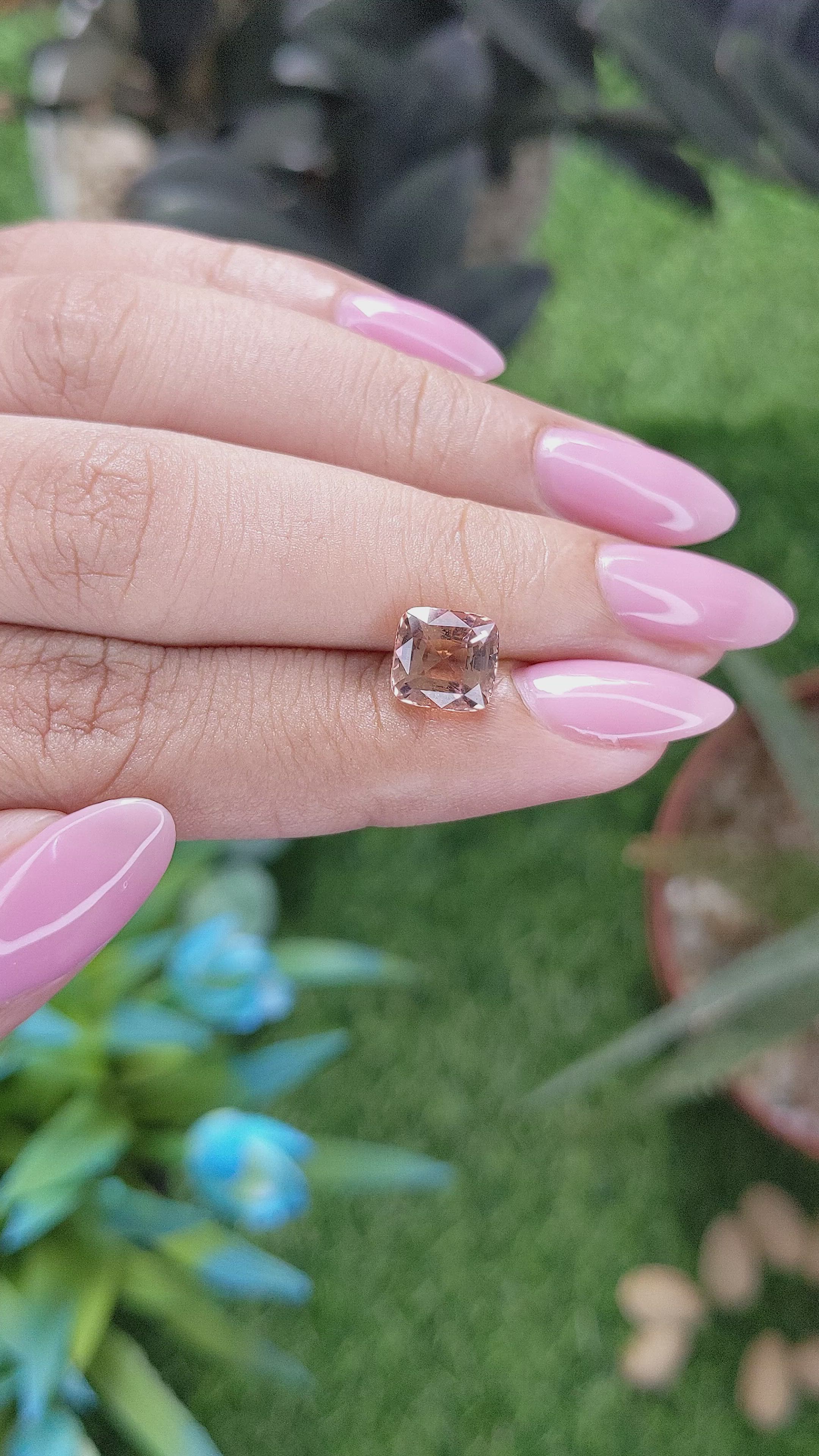 2.13 Ct. Peach Tourmaline from Tanzania Size Video