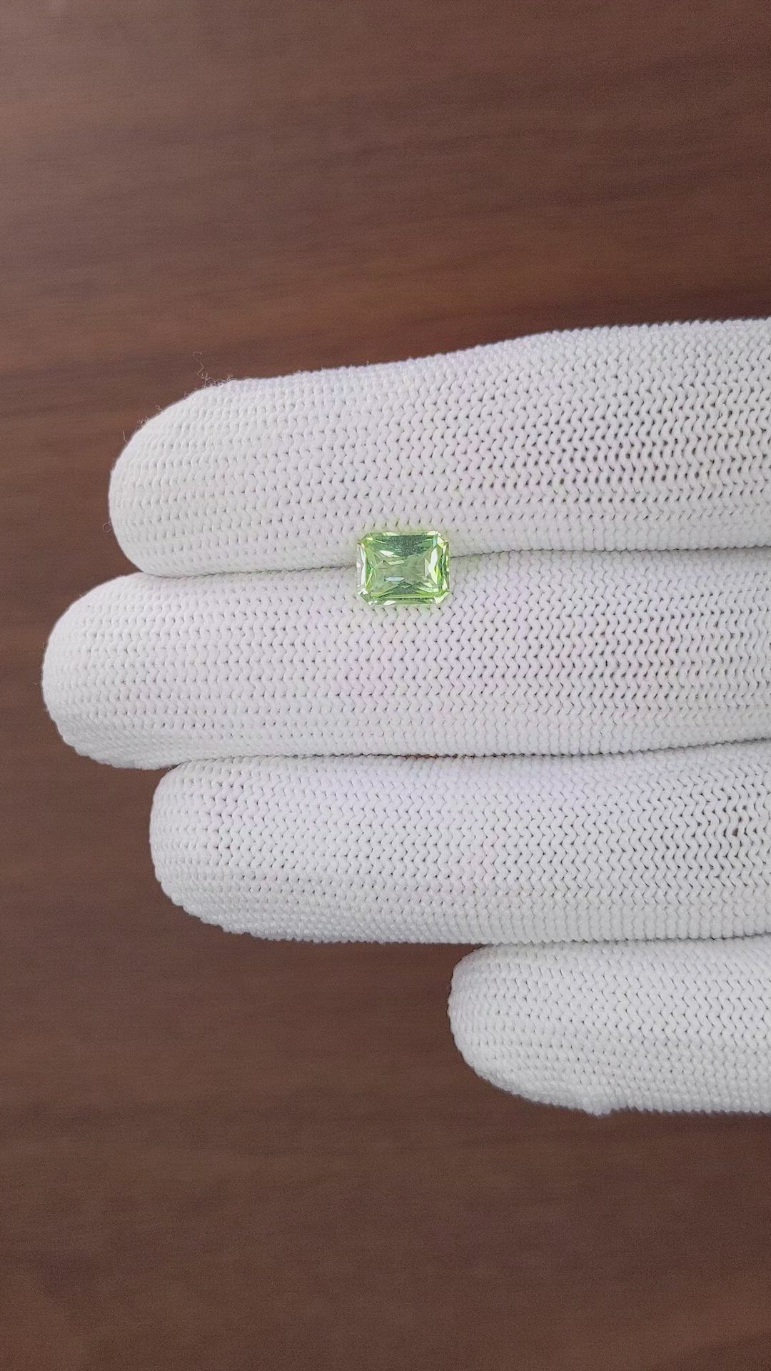 1.59 Ct. Green Tourmaline from Tanzania Size Video