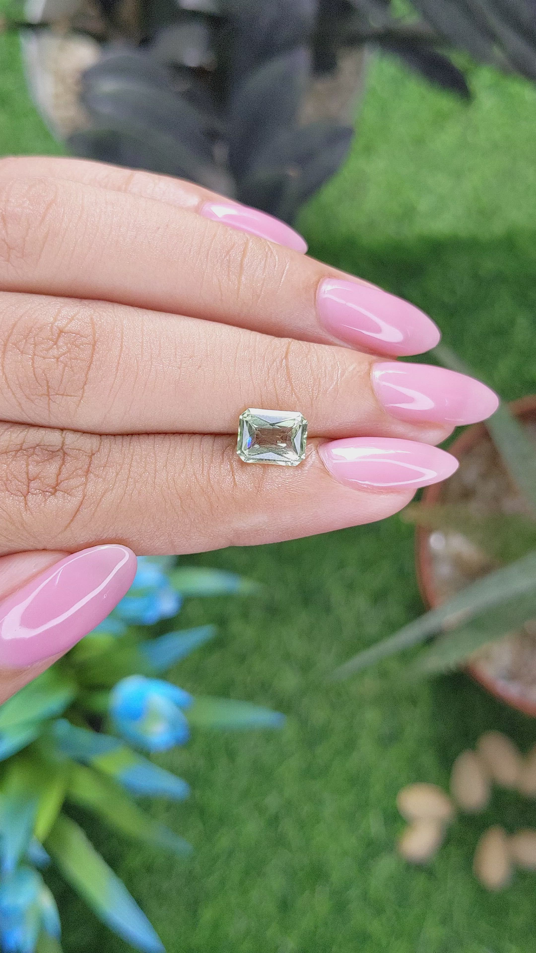 1.59 Ct. Green Tourmaline from Tanzania Size Video