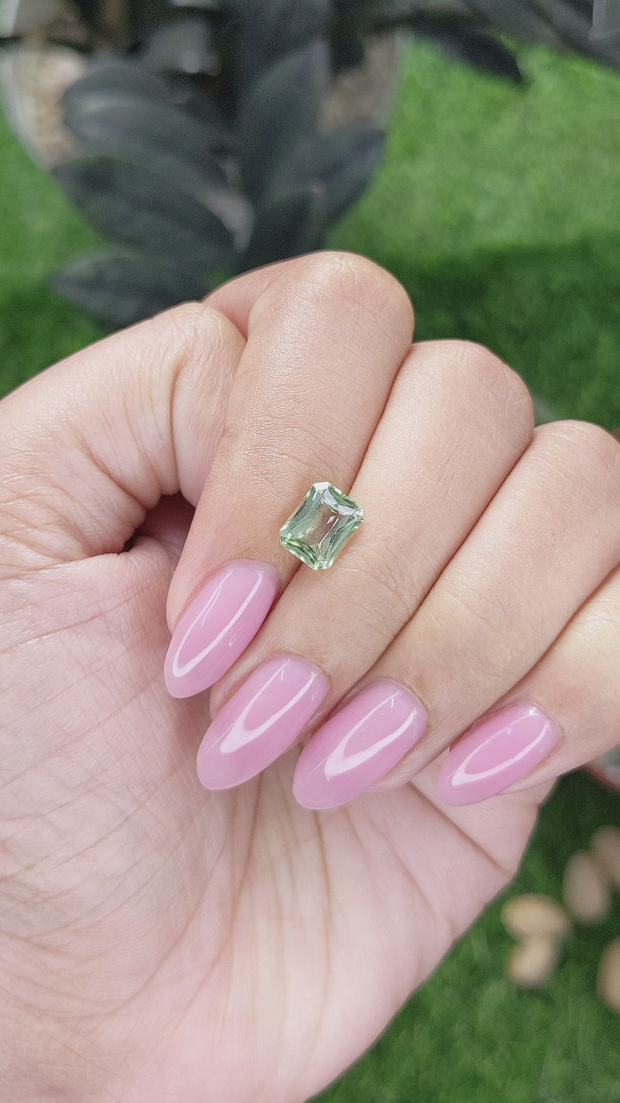1.59 Ct. Green Tourmaline from Tanzania Size Video
