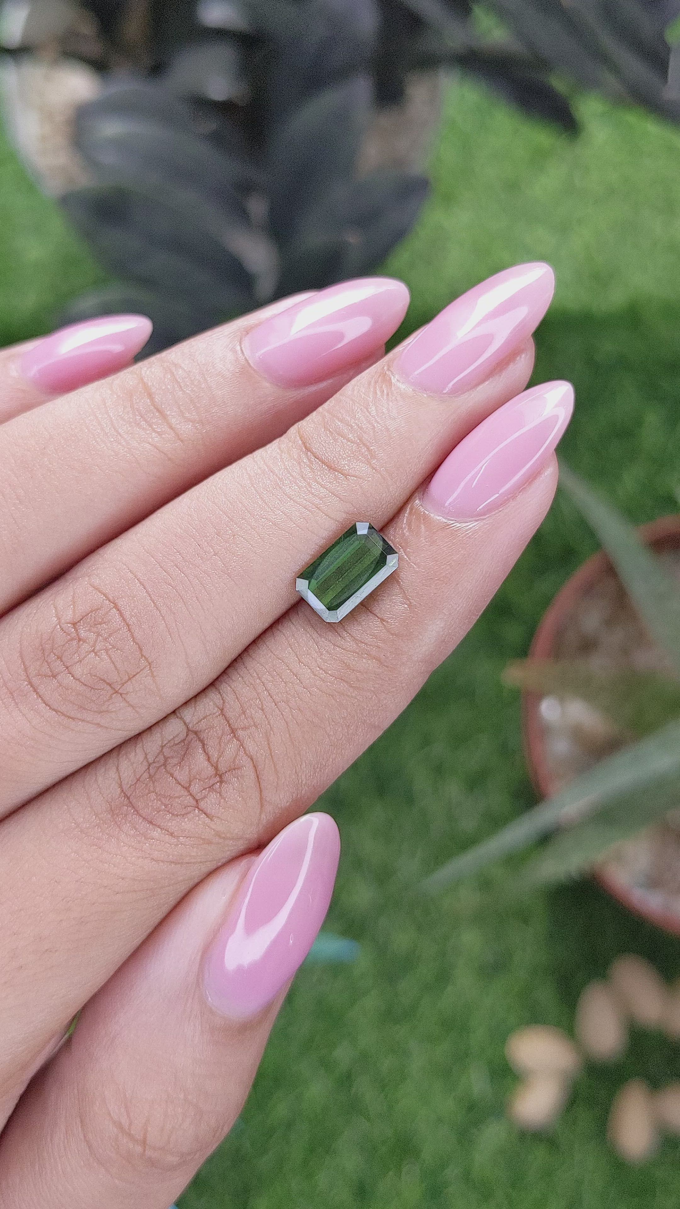 1.76 Ct. Green Tourmaline from Tanzania Size Video