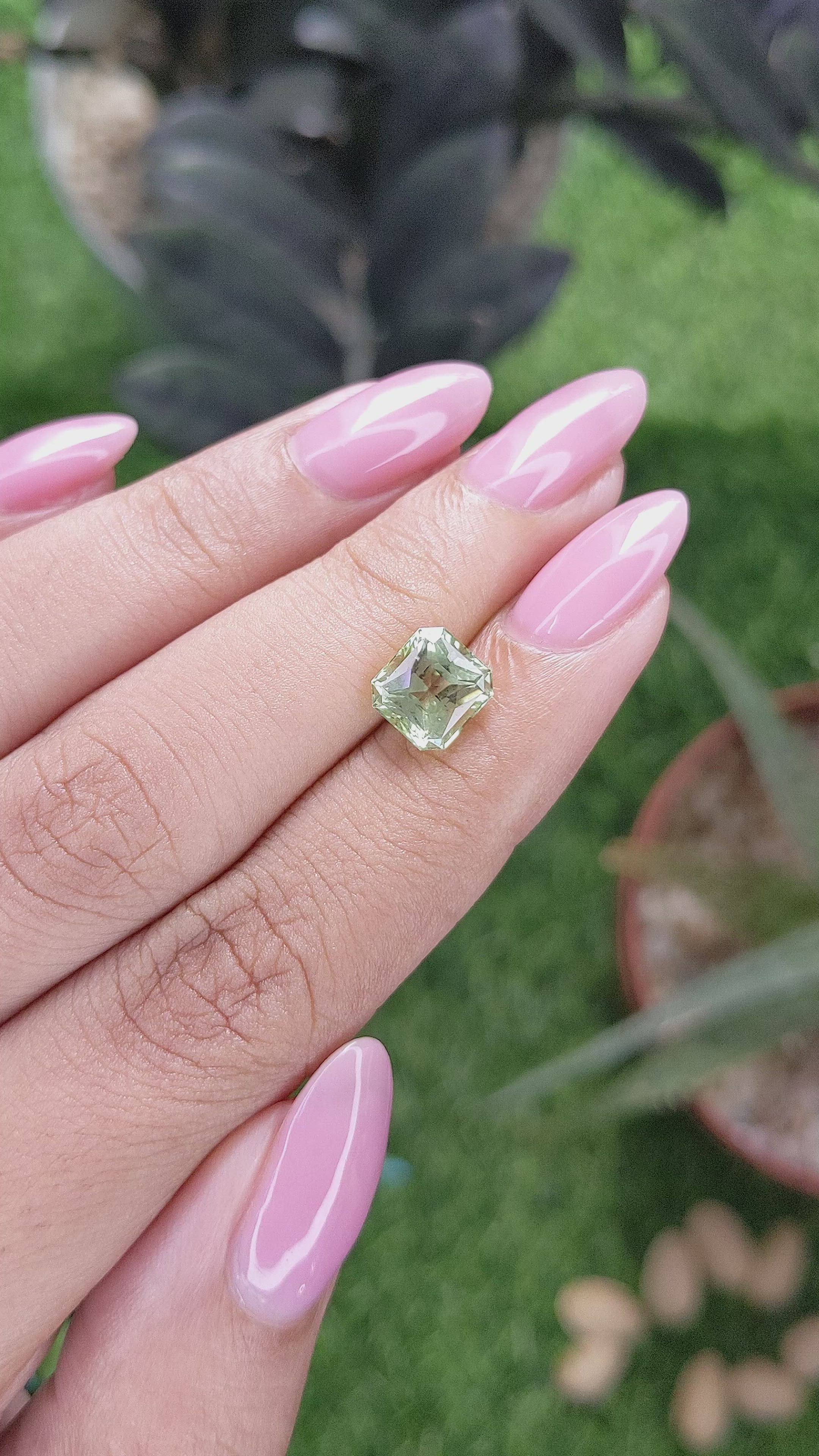 2.10 Ct. Green Tourmaline from Tanzania Size Video