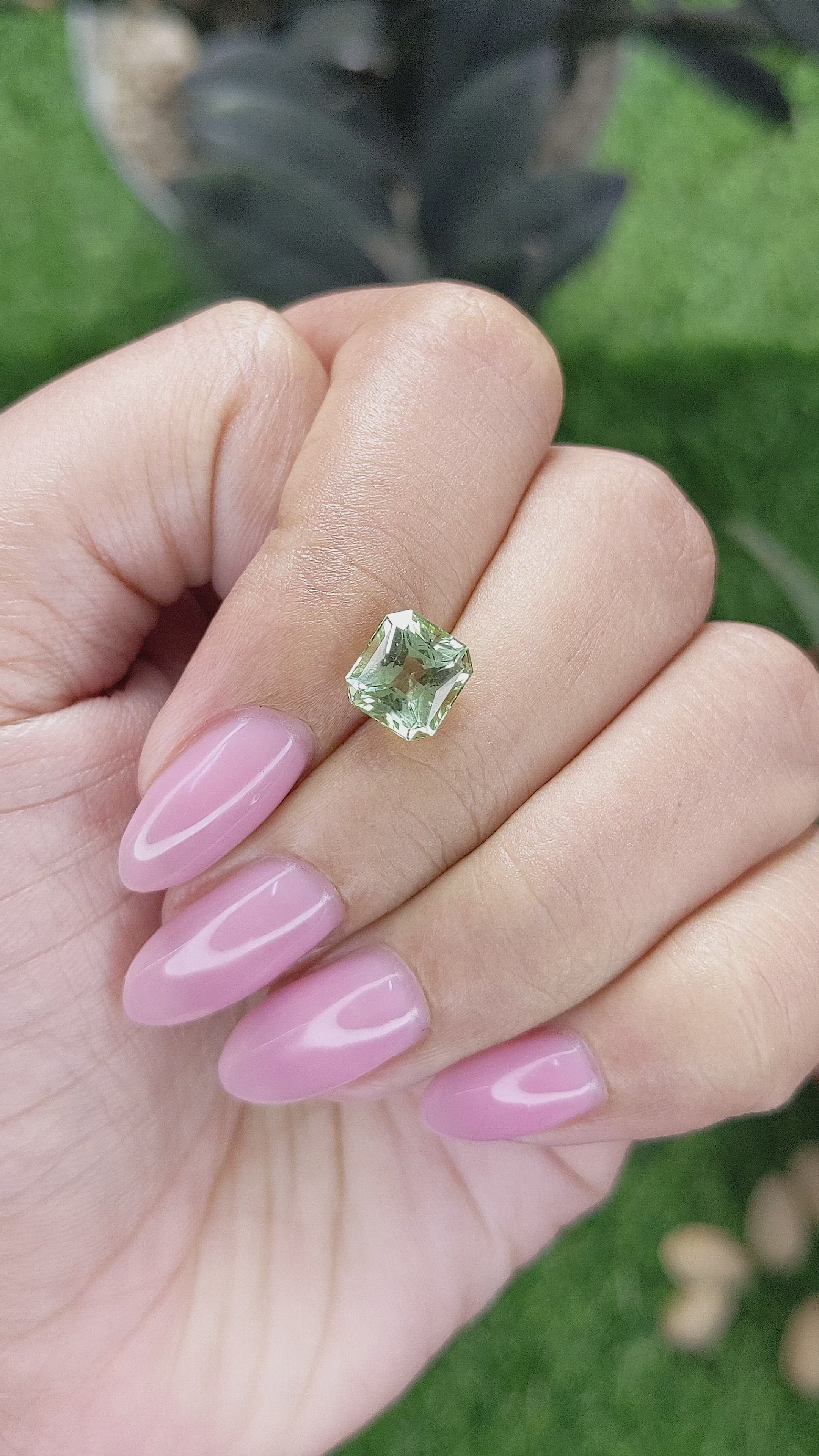 2.10 Ct. Green Tourmaline from Tanzania Size Video