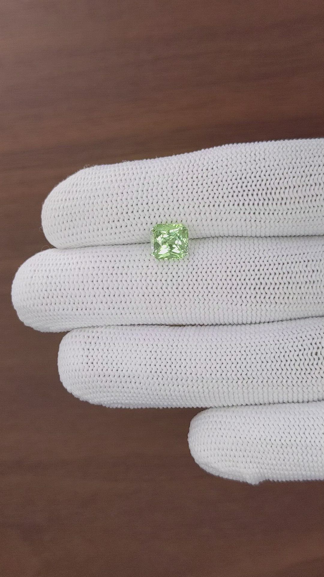 2.10 Ct. Green Tourmaline from Tanzania Size Video