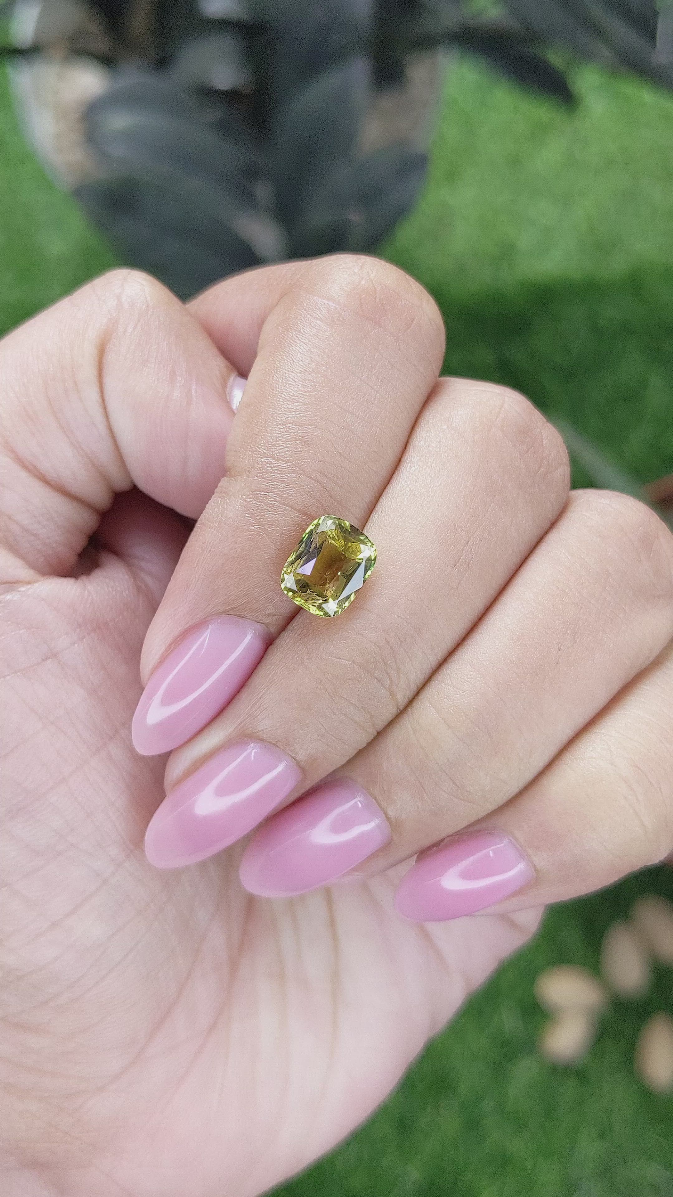 1.79 Ct. Greenish Yellow Tourmaline from Tanzania Size Video