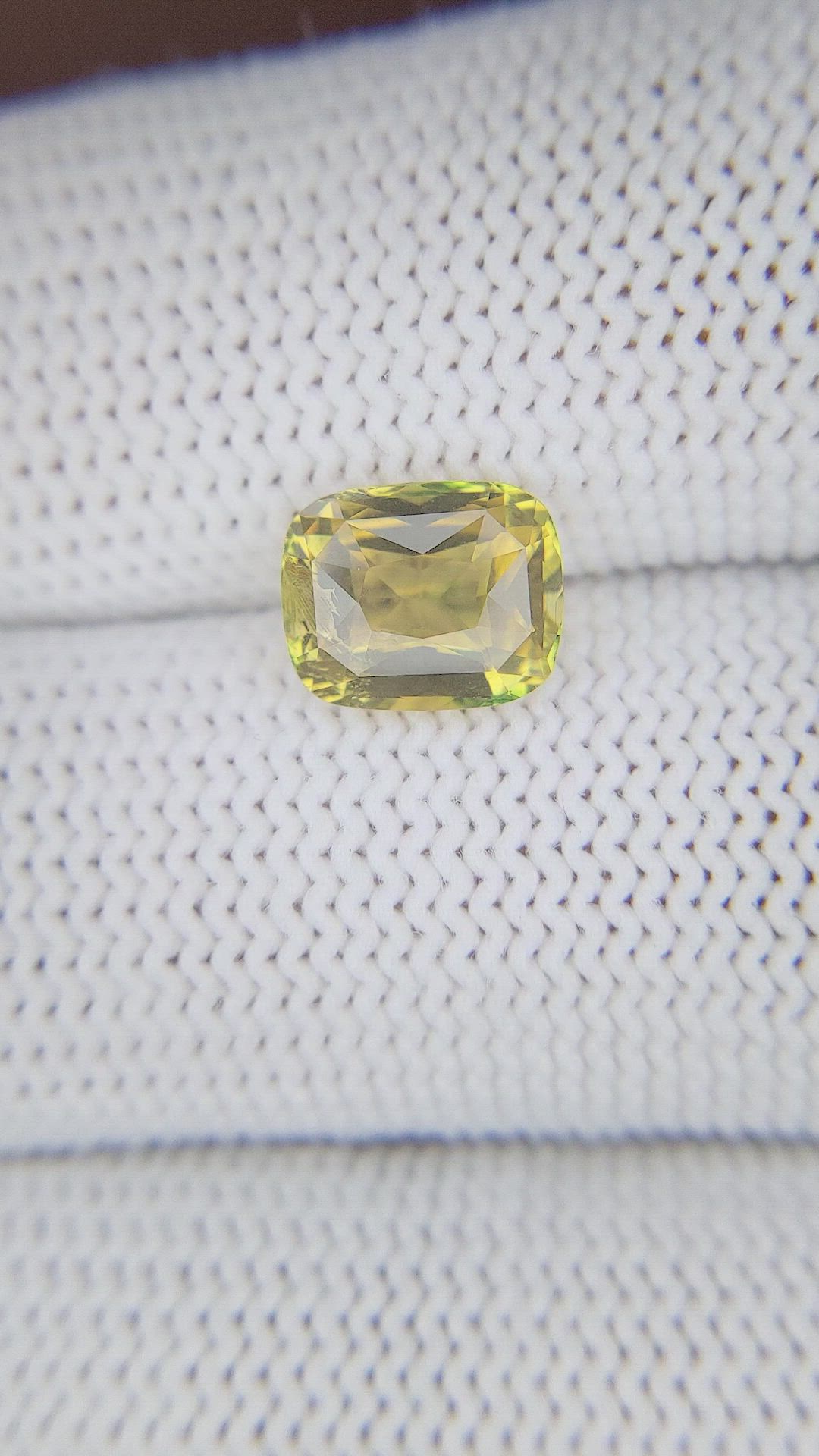 1.79 Ct. Greenish Yellow Tourmaline from Tanzania Size Video
